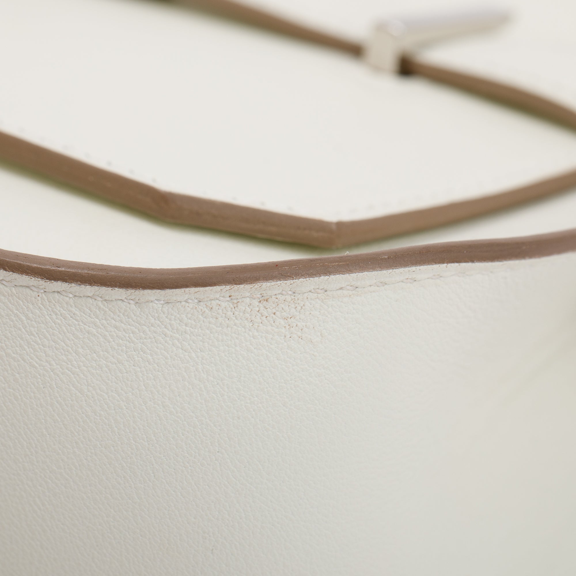 Hermes 2022 Mushroom Swift Leather Mini Jypsiere w/ Box