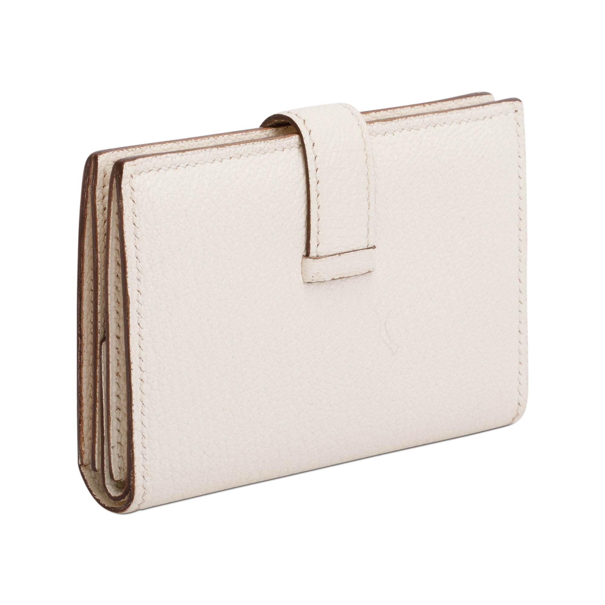 Hermes 2022 Nata Chevre Mysore Leather Bearn CardHolder w/ Box