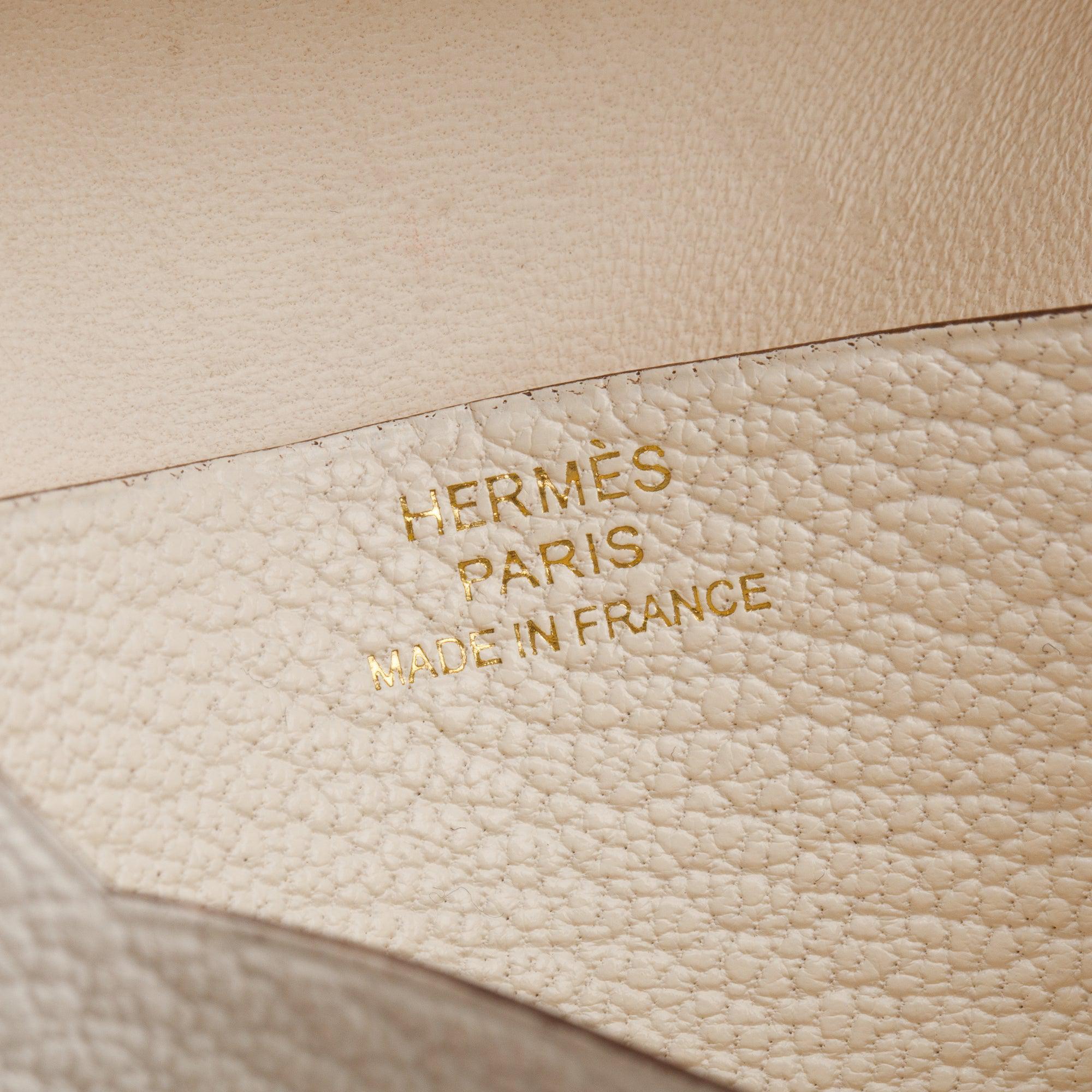 Hermes 2022 Nata Chevre Mysore Leather Bearn CardHolder w/ Box