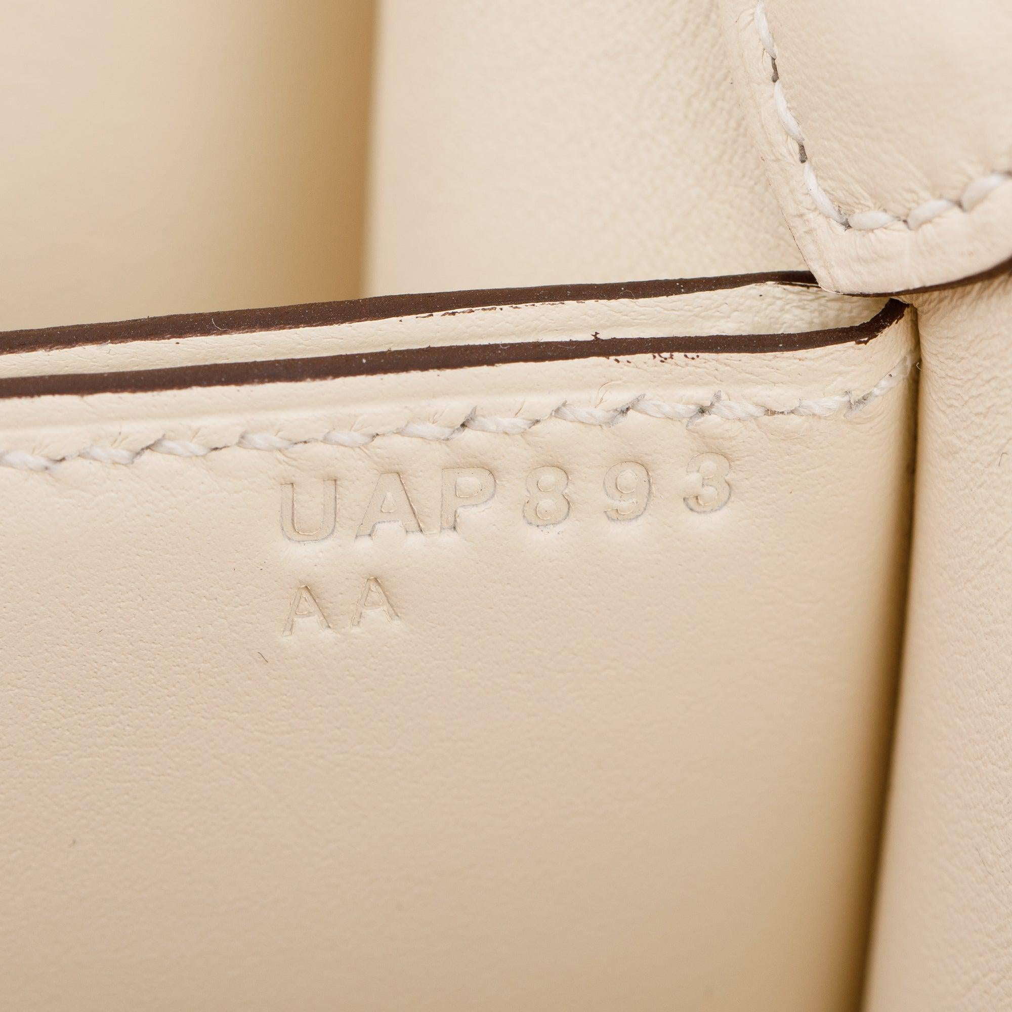 Hermes 2022 Nata Swift Leather Mini Sac Roulis 18 w/ Box