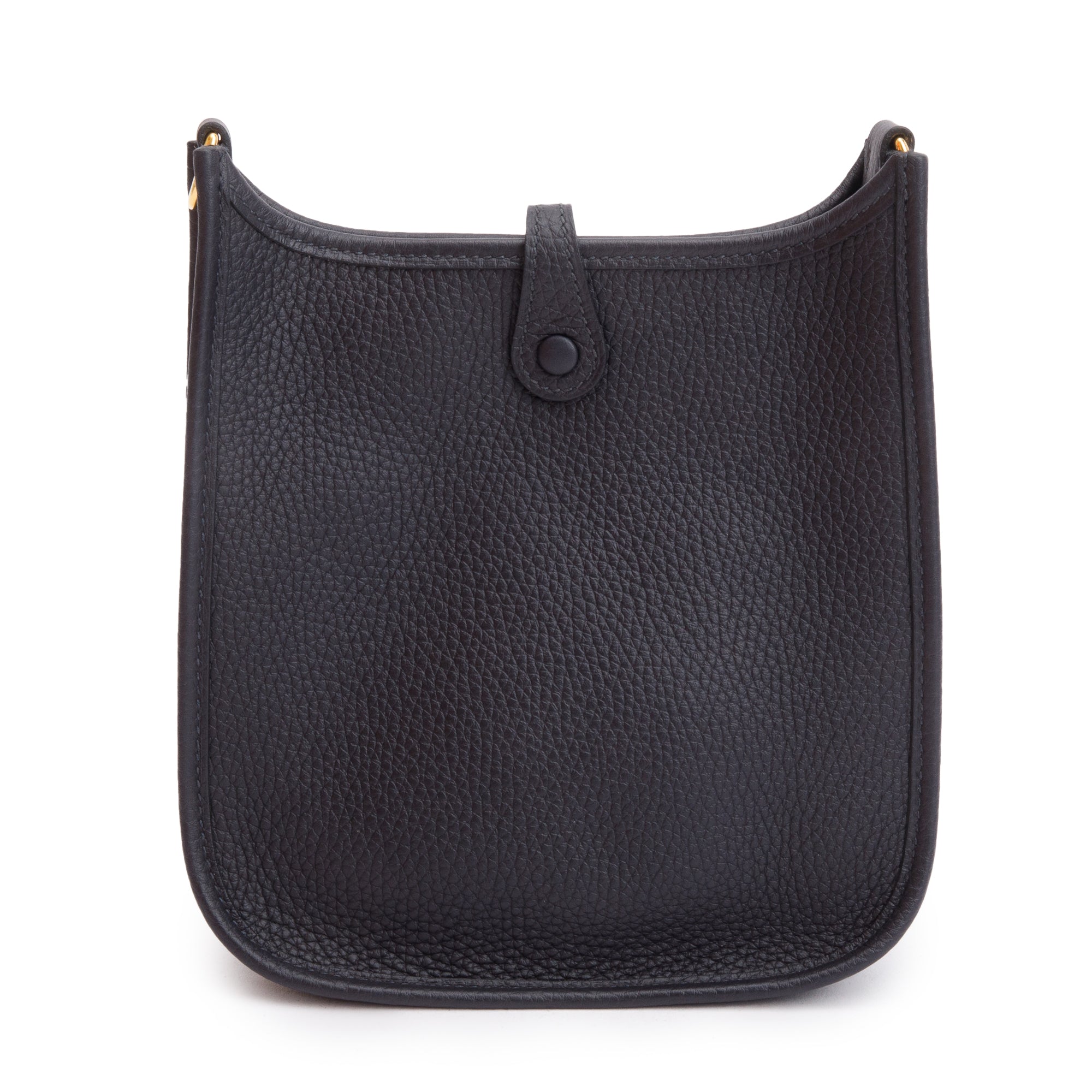 Hermes 2023 Caban Noir/Blanc Taurilon Clemence Sangle Zigzag Allegro Evelyne TPM 16 w/ Box & Receipt