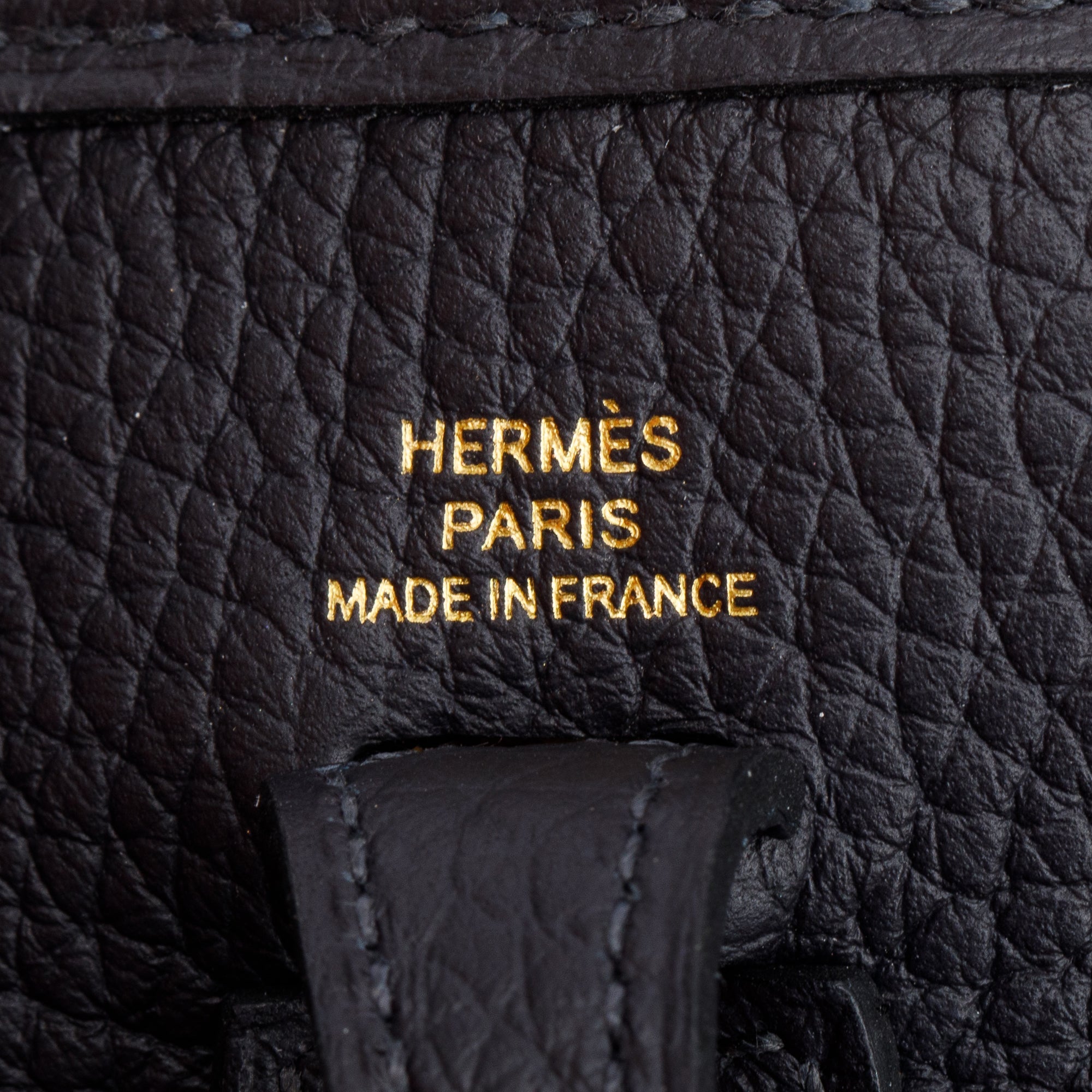 Hermes 2023 Caban Noir/Blanc Taurilon Clemence Sangle Zigzag Allegro Evelyne TPM 16 w/ Box & Receipt