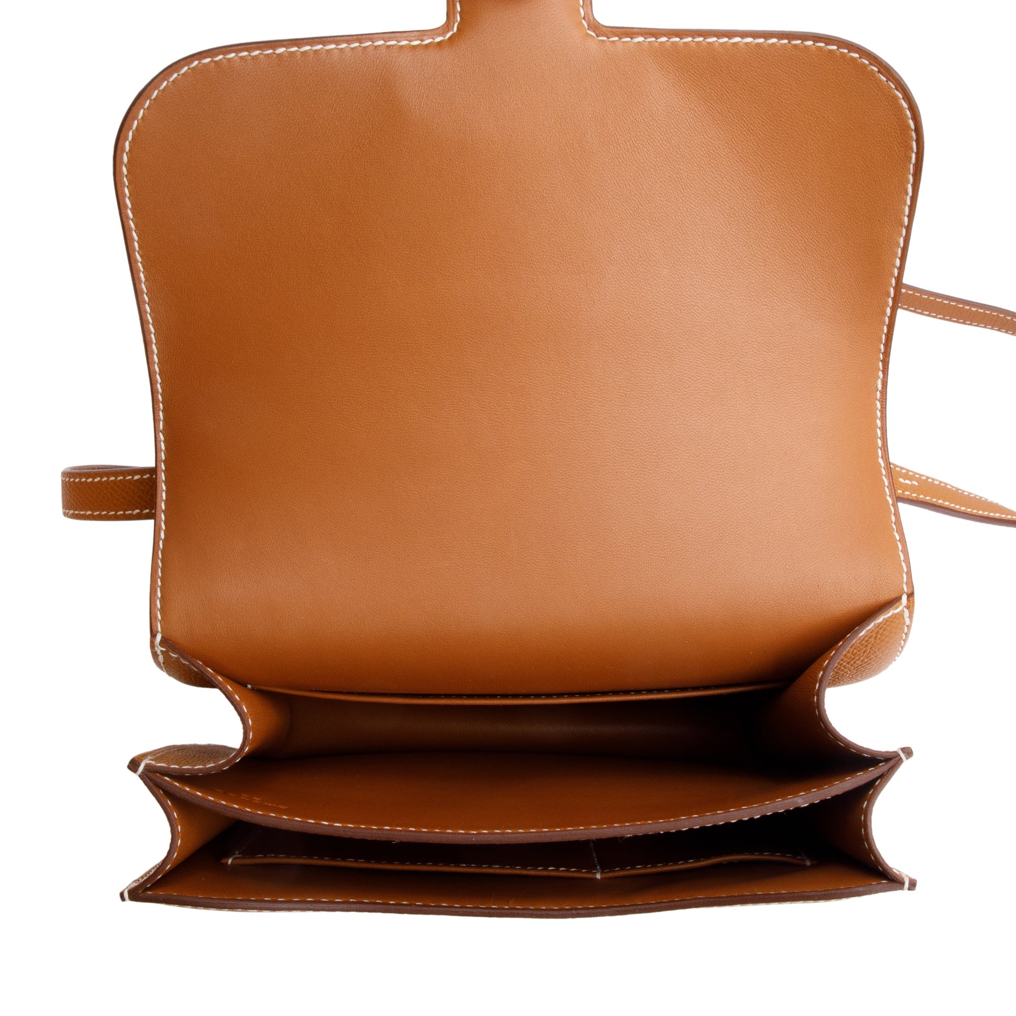 Hermes 2023 Gold Epsom Leather Mini Constance III 18 w/ Box & Receipt