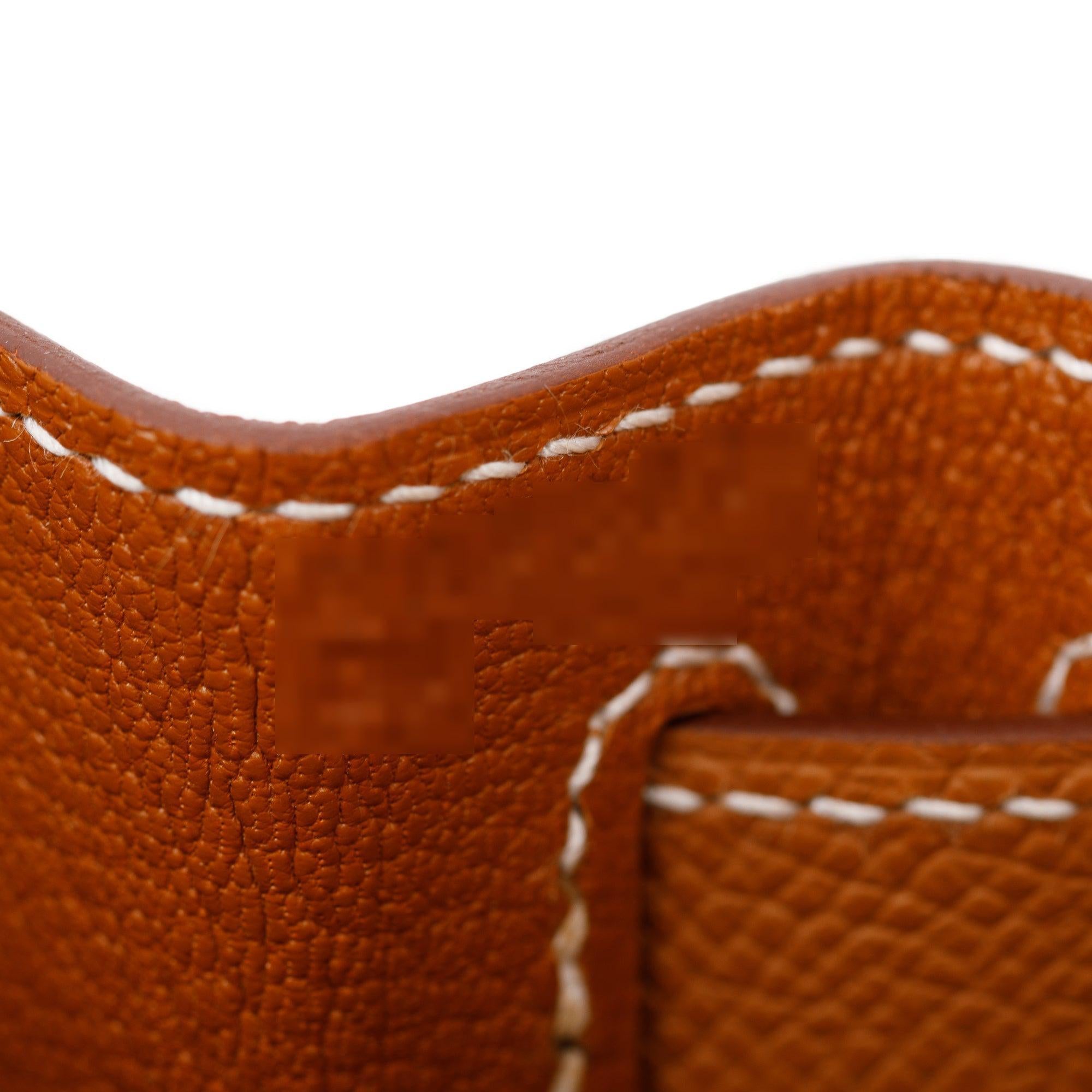 Hermes 2023 Gold Veau Epsom Kelly II Sellier 28 w/ Box & Receipt