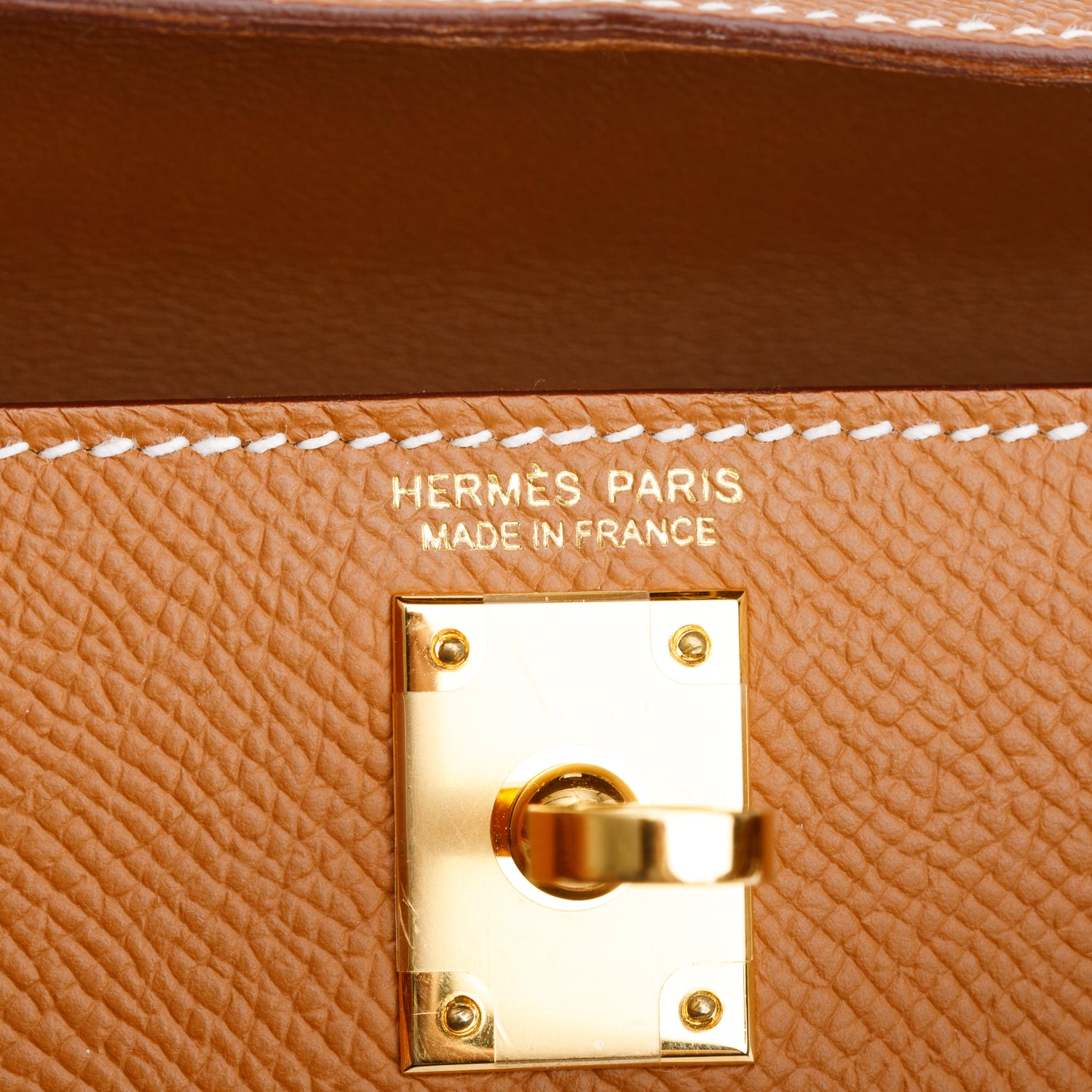 Hermes 2023 Gold Veau Epsom Leather Mini Kelly II Sellier 20 w/ Box & Strap