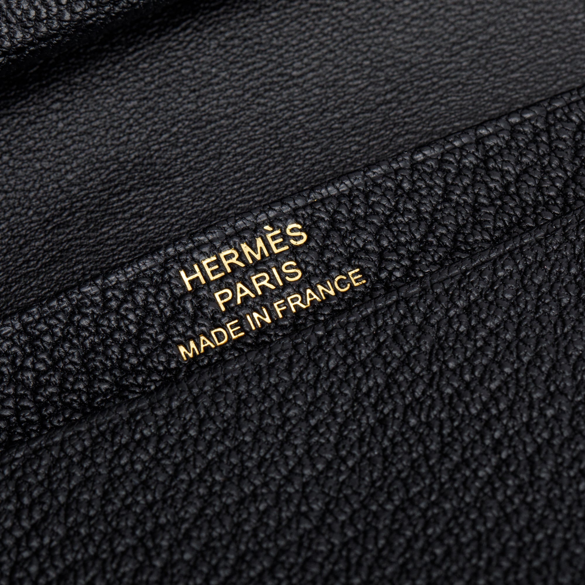 Hermes 2023 Noir Chvre Mysore Leather Mini Bearn Wallet w/ Box