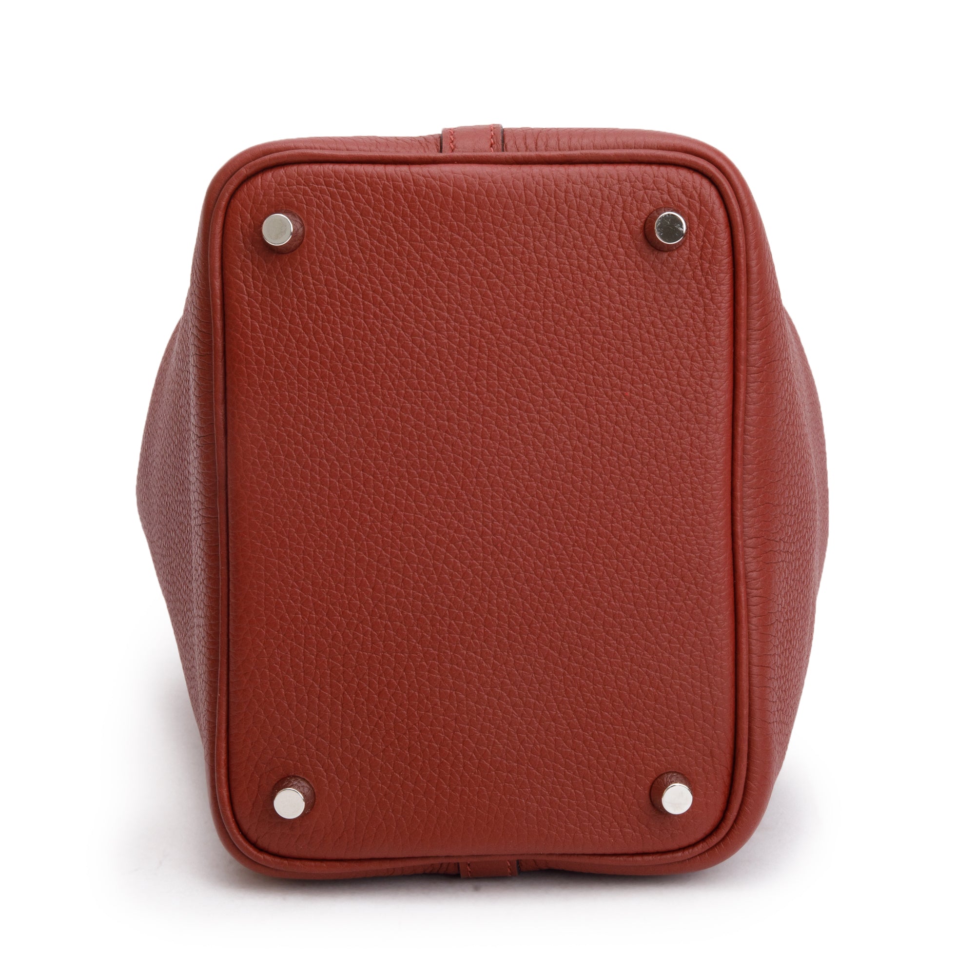 Hermes 2024 Rouge H Taurillon Clemence Picotin Lock 18 w/ Box & Receipt