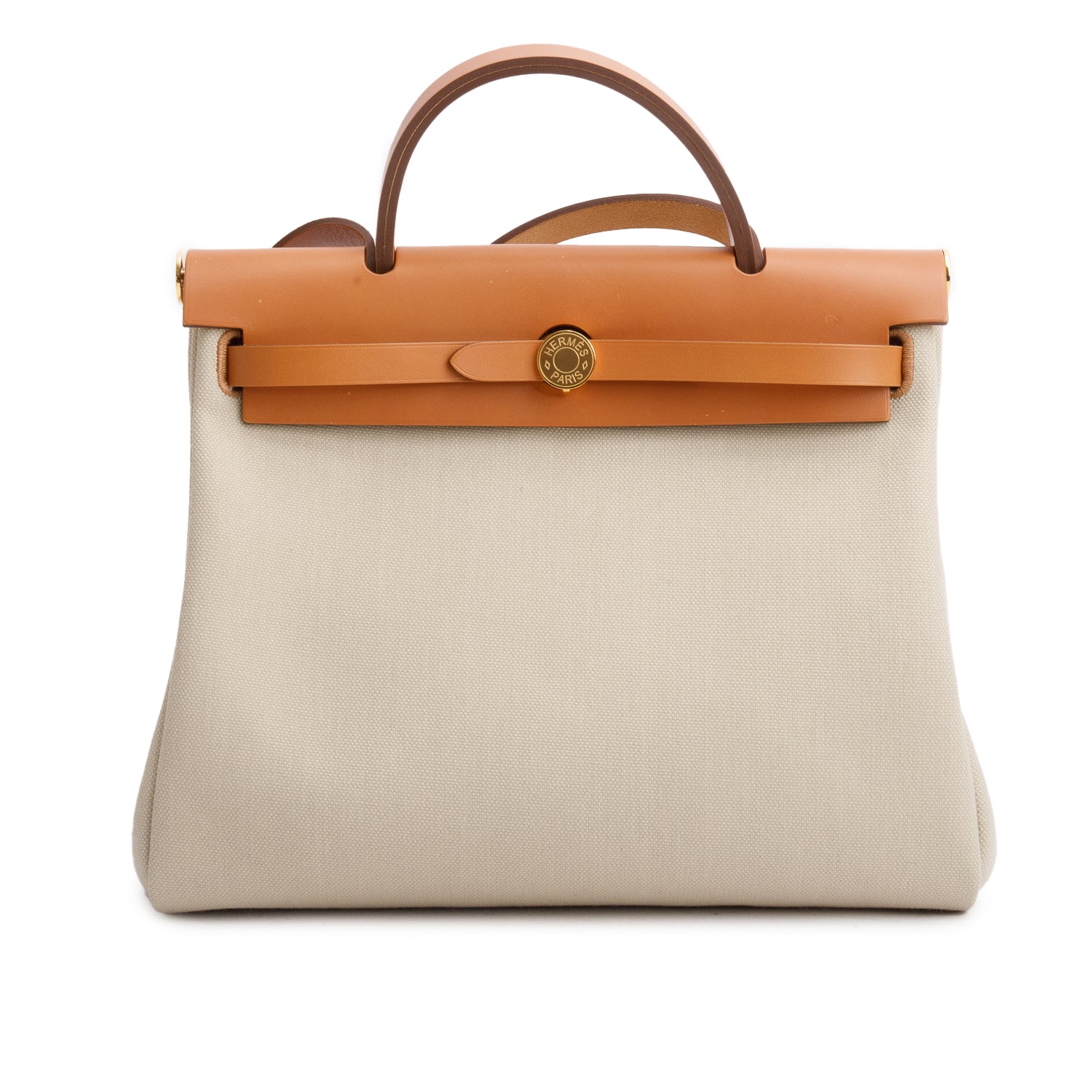 Hermes 2025 Beton Naturel Toile Militaire Vache Hunter Herbag Zip 31 Retourne PM w/ Pouch