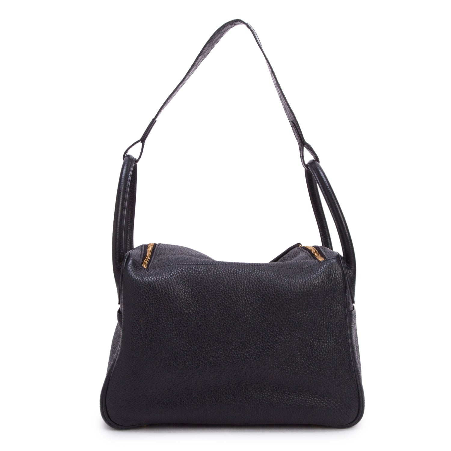 Hermes Noir Taurillon Clemence Crocodile Niloticus Lindy Touch 30