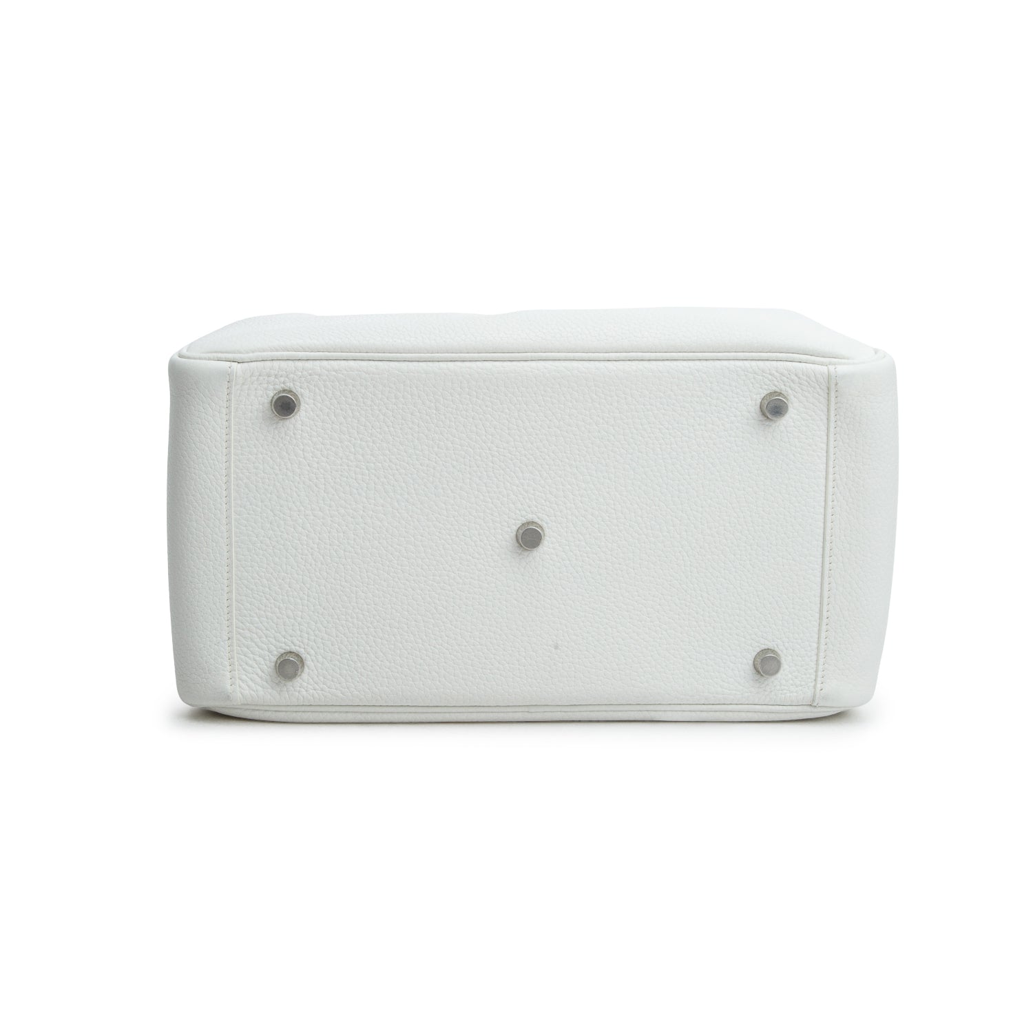 Hermes Blanc Taurillon Clemence Leather Lindy 30