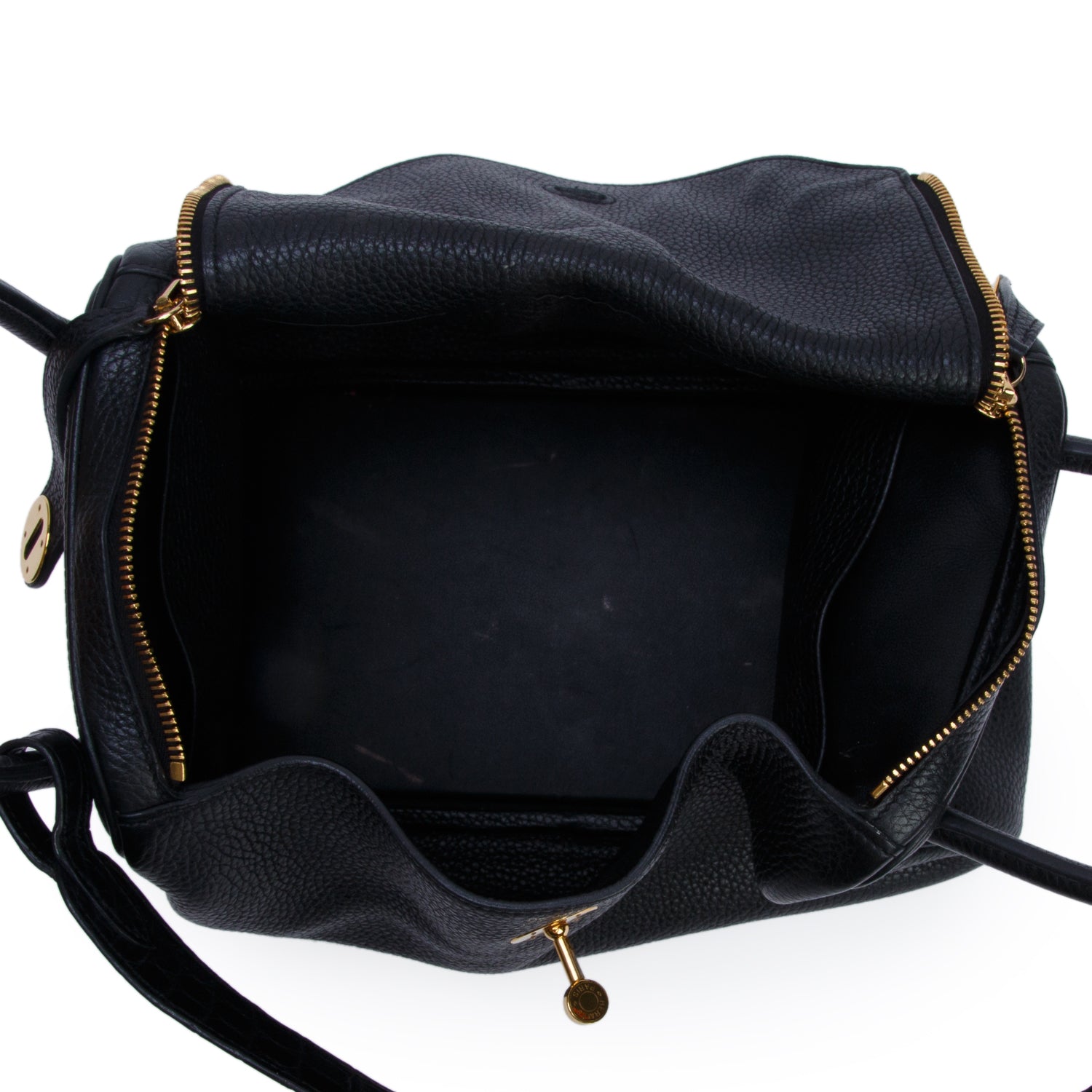 Hermes Noir Taurillon Clemence Crocodile Niloticus Lindy Touch 30