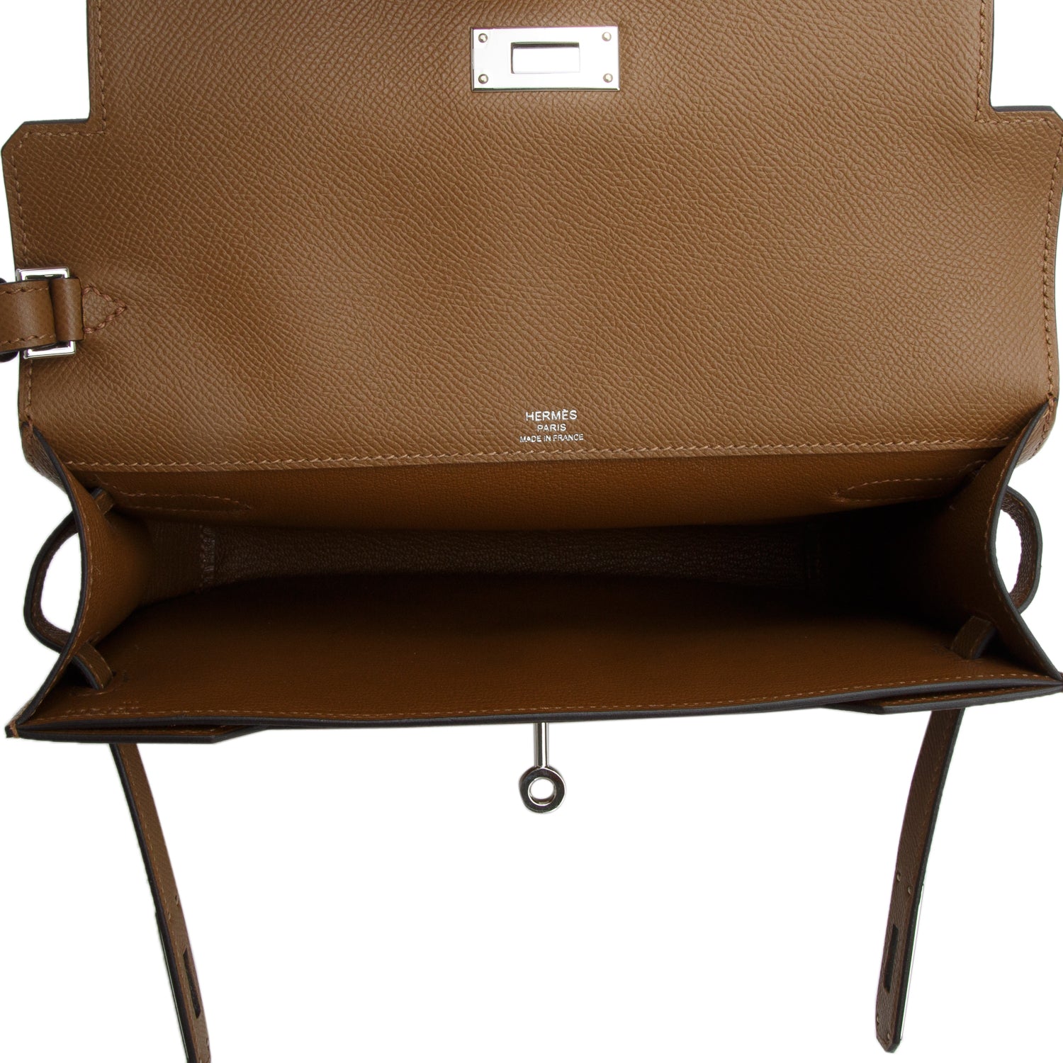 Hermes 2024 Alezan Epsom Kelly Depeches 25 Pouch