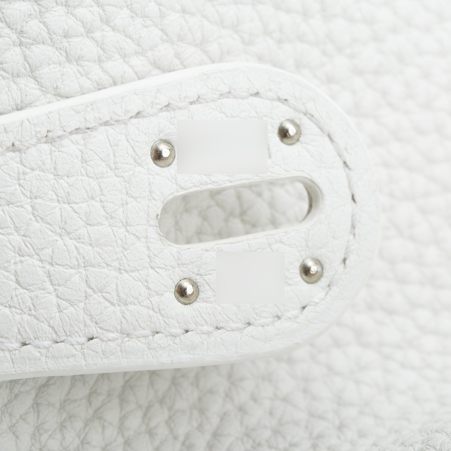 Hermes Blanc Taurillon Clemence Leather Lindy 30