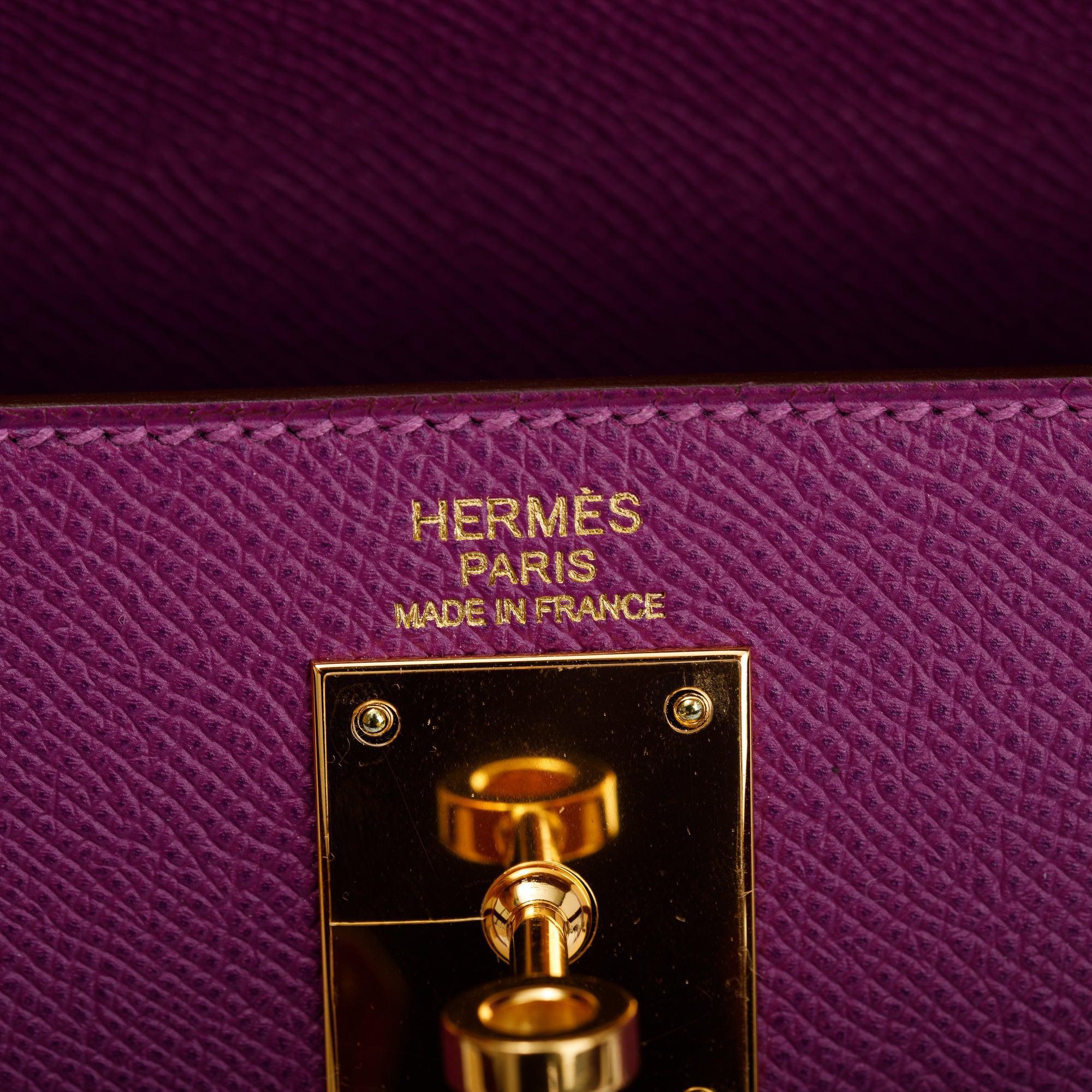 Hermes Anemone Epsom Kelly Sellier II 32 w/ Strap, Box & Receipt