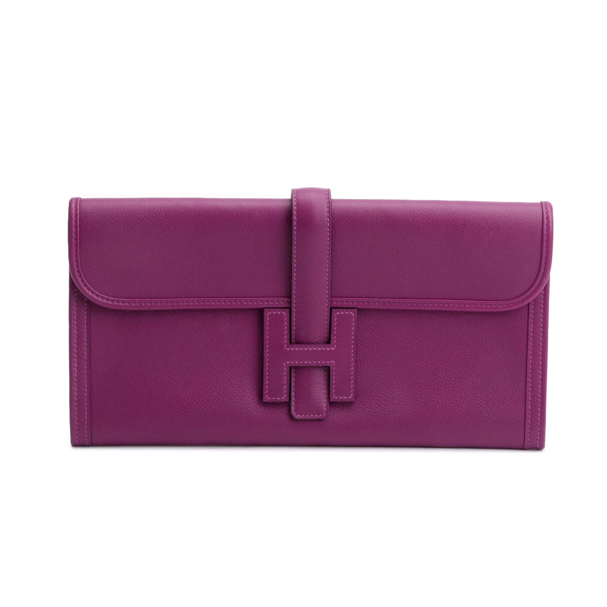 Hermes Anemone Swift Leather Jige Elan 29 Clutch