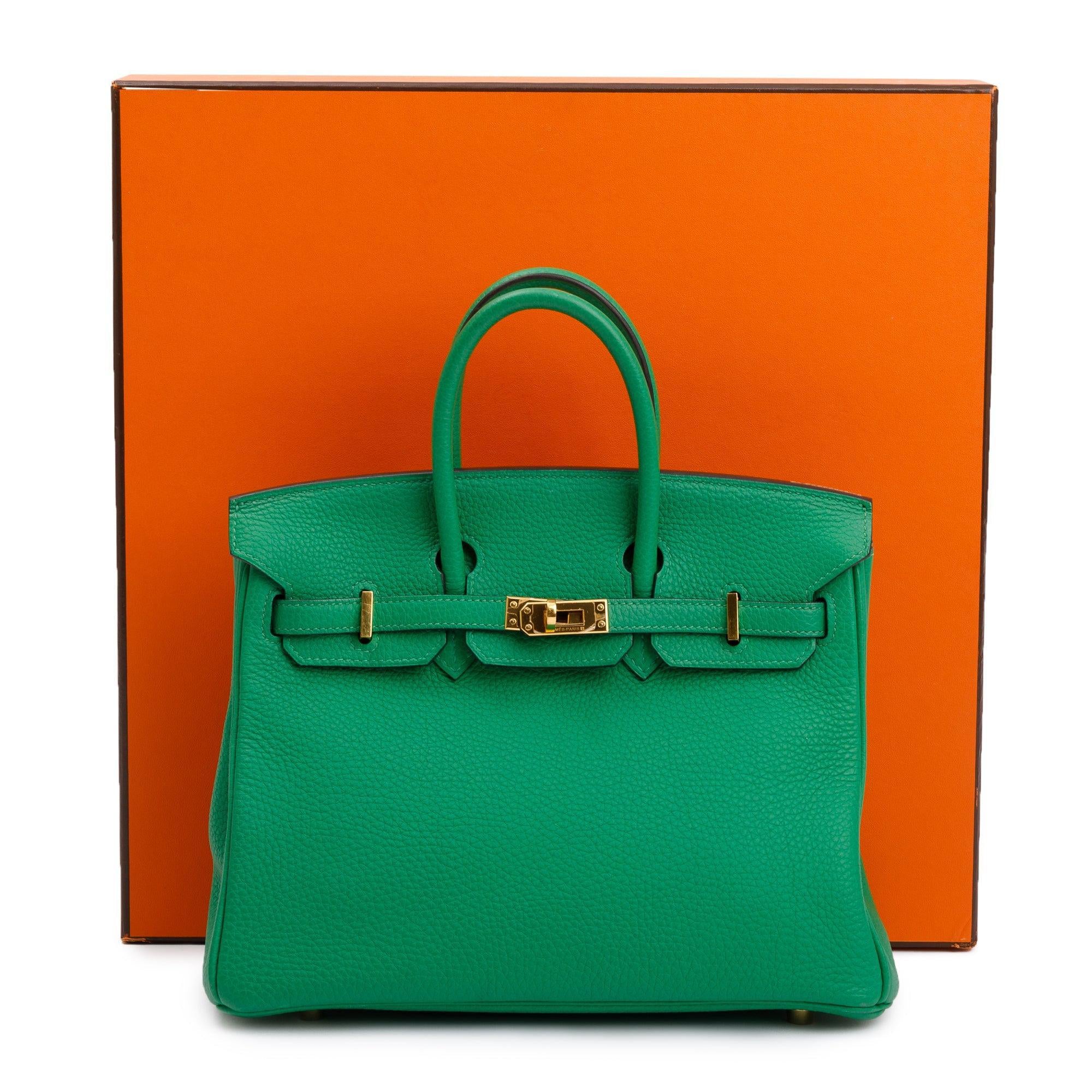 Hermes Bambou Togo Birkin 25 w/ Box & Receipt