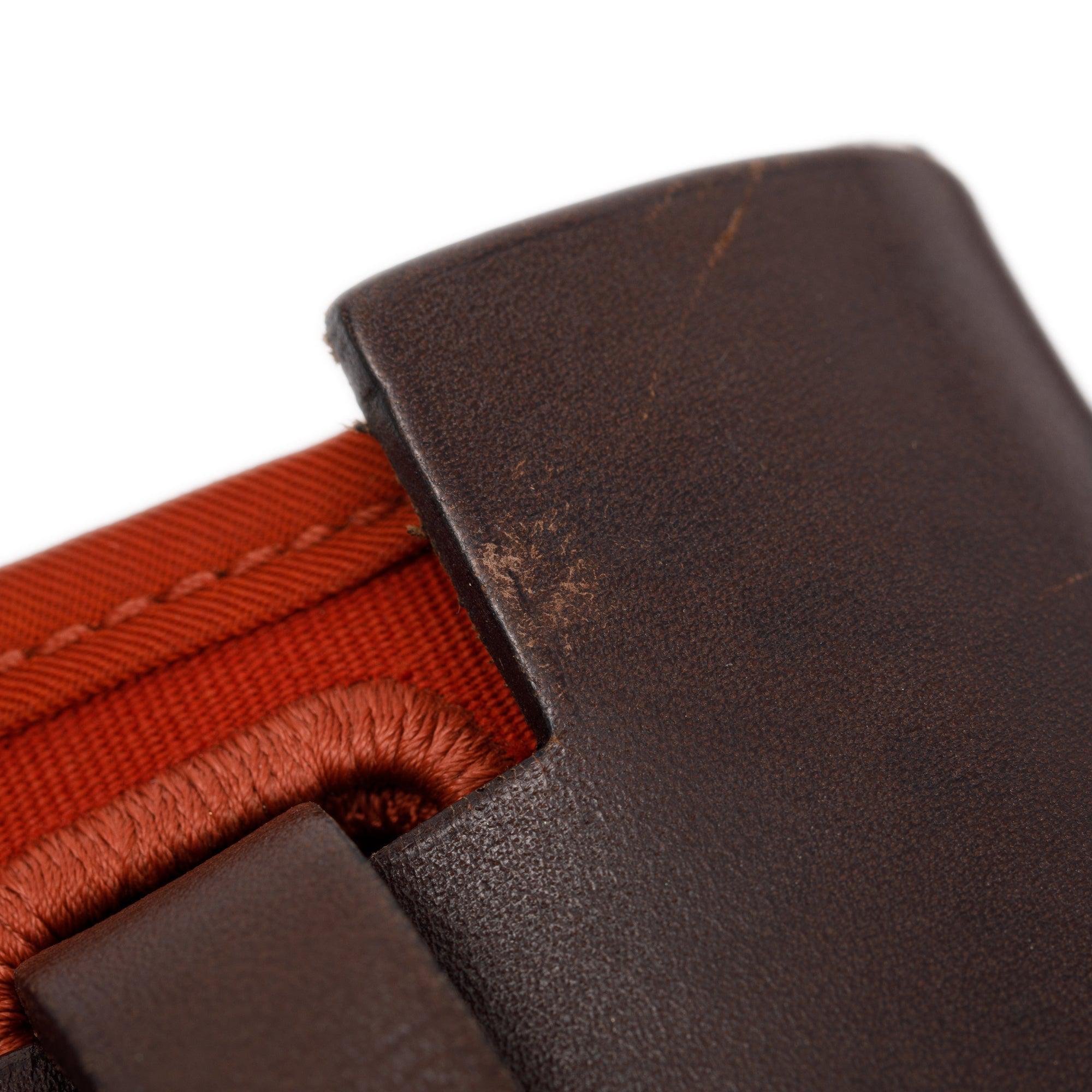 Hermes Beton Rouge Toile Militaire Vache Hunter Herbag Zip 31 w/ Pouch