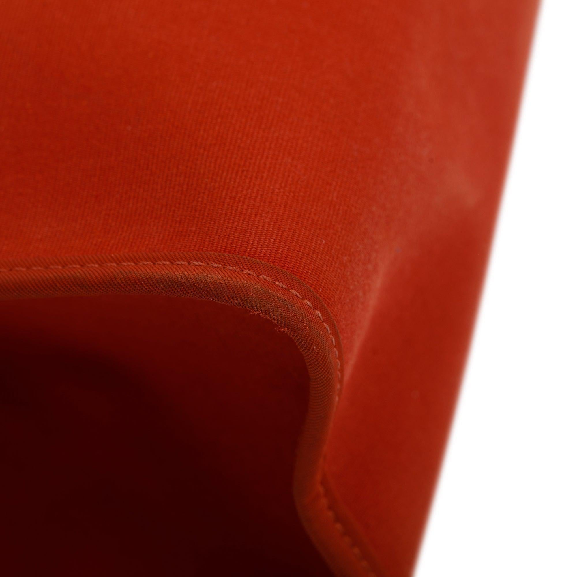 Hermes Beton Rouge Toile Militaire Vache Hunter Herbag Zip 31 w/ Pouch