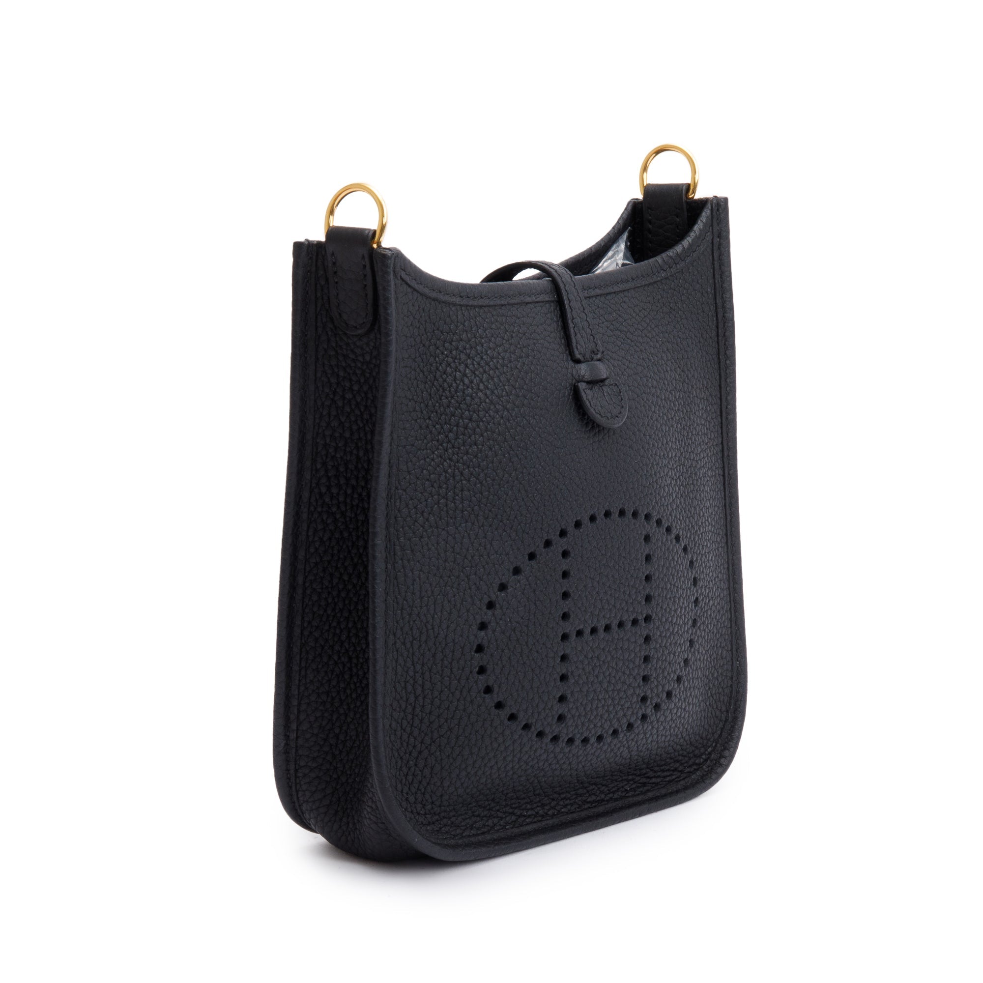 Hermes Black Noir Taurilon Clemence Amazone Evelyne TPM 16 w/ Box