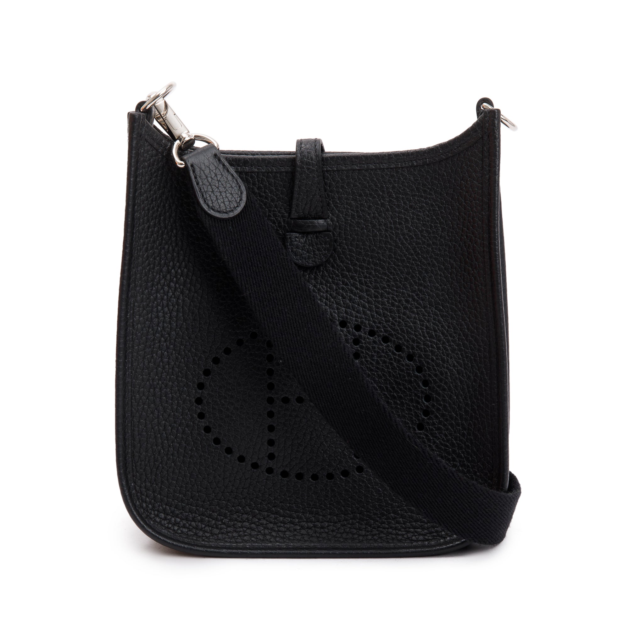 Hermes Black Noir Taurilon Clemence Amazone Evelyne TPM 16 w/ Box