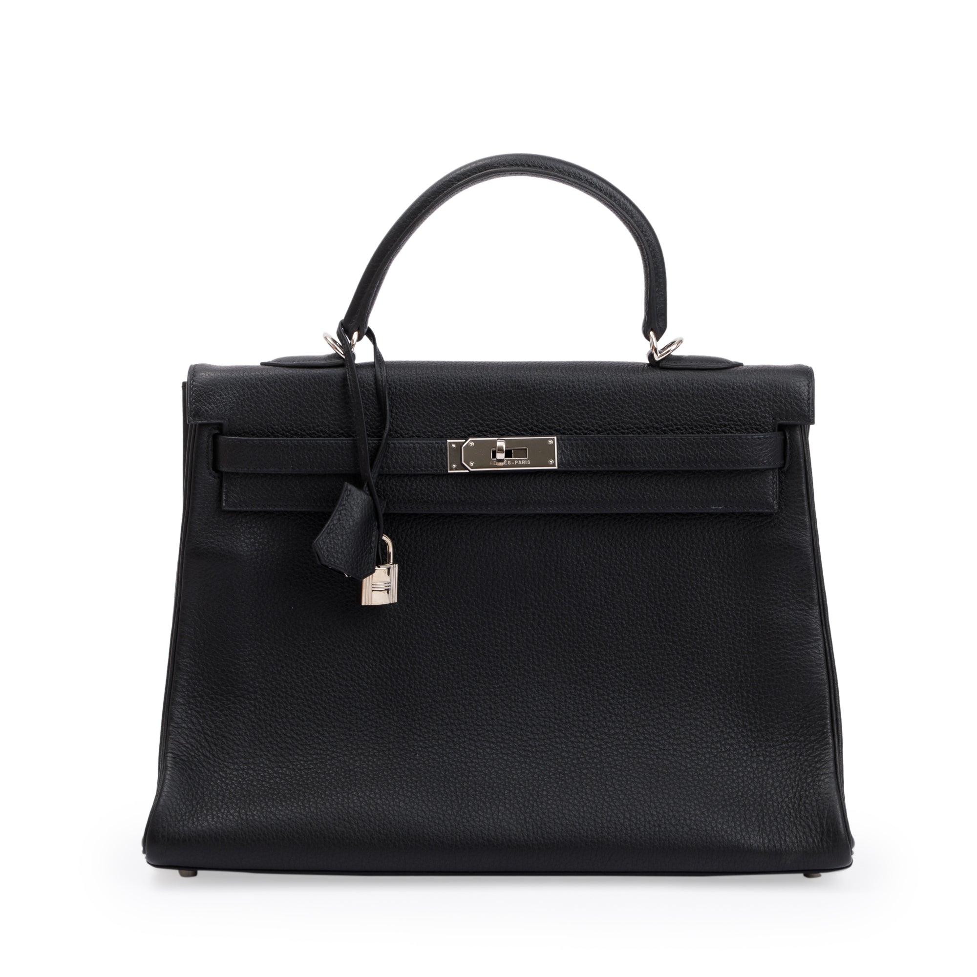 Hermes Black Noir Togo Kelly II Retourne 35