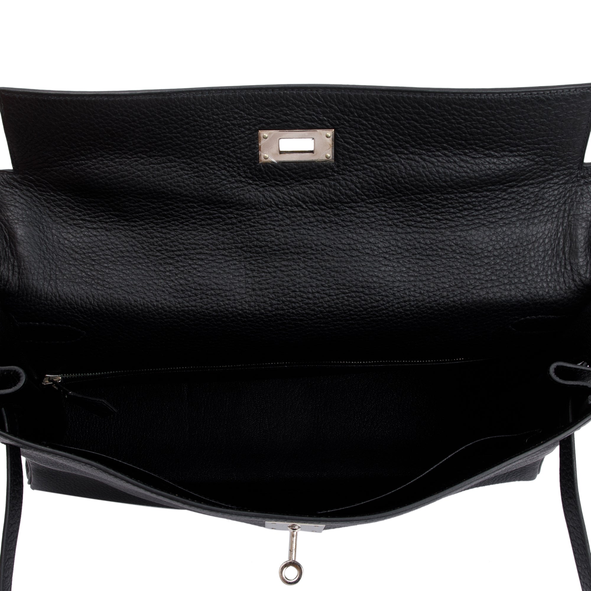 Hermes Black Noir Togo Kelly II Retourne 35