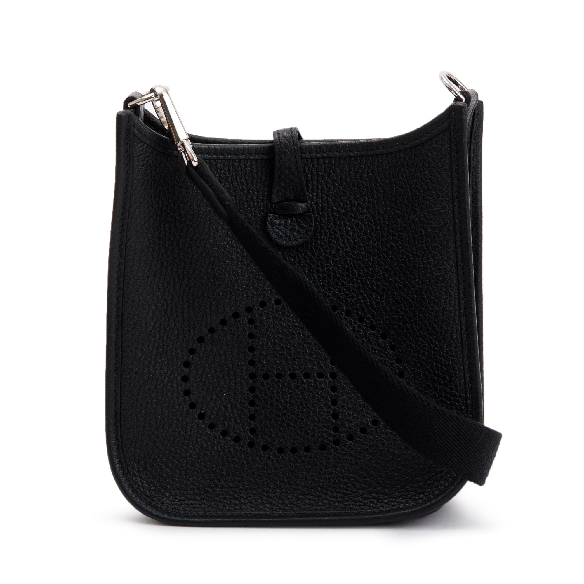 Hermes Black Taurilon Clemence Amazone Evelyne TPM 16 w/ Box