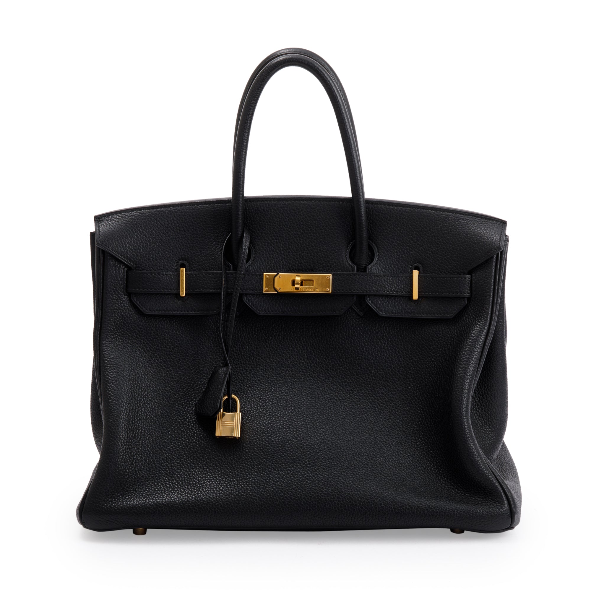 Hermes Black Veau Togo Birkin 35 w/ Box