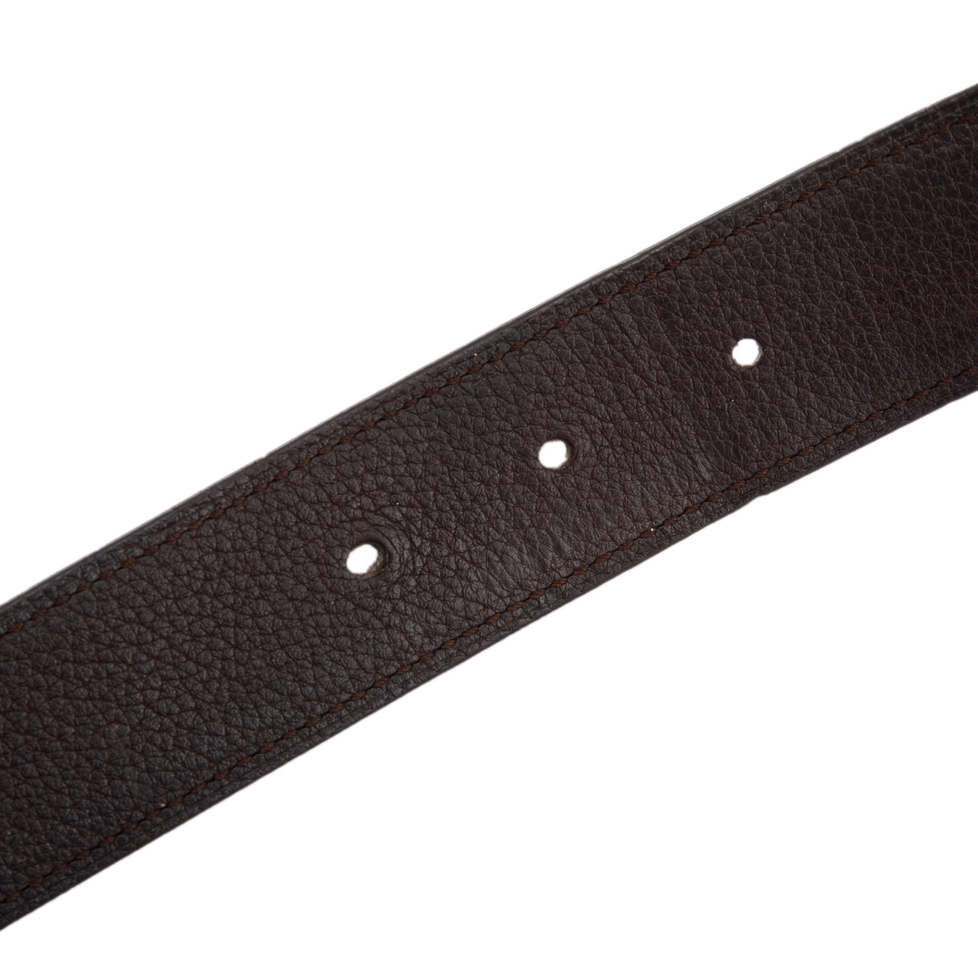 Hermes Black/Brown Leather Reversible 32 mm H Belt Kit