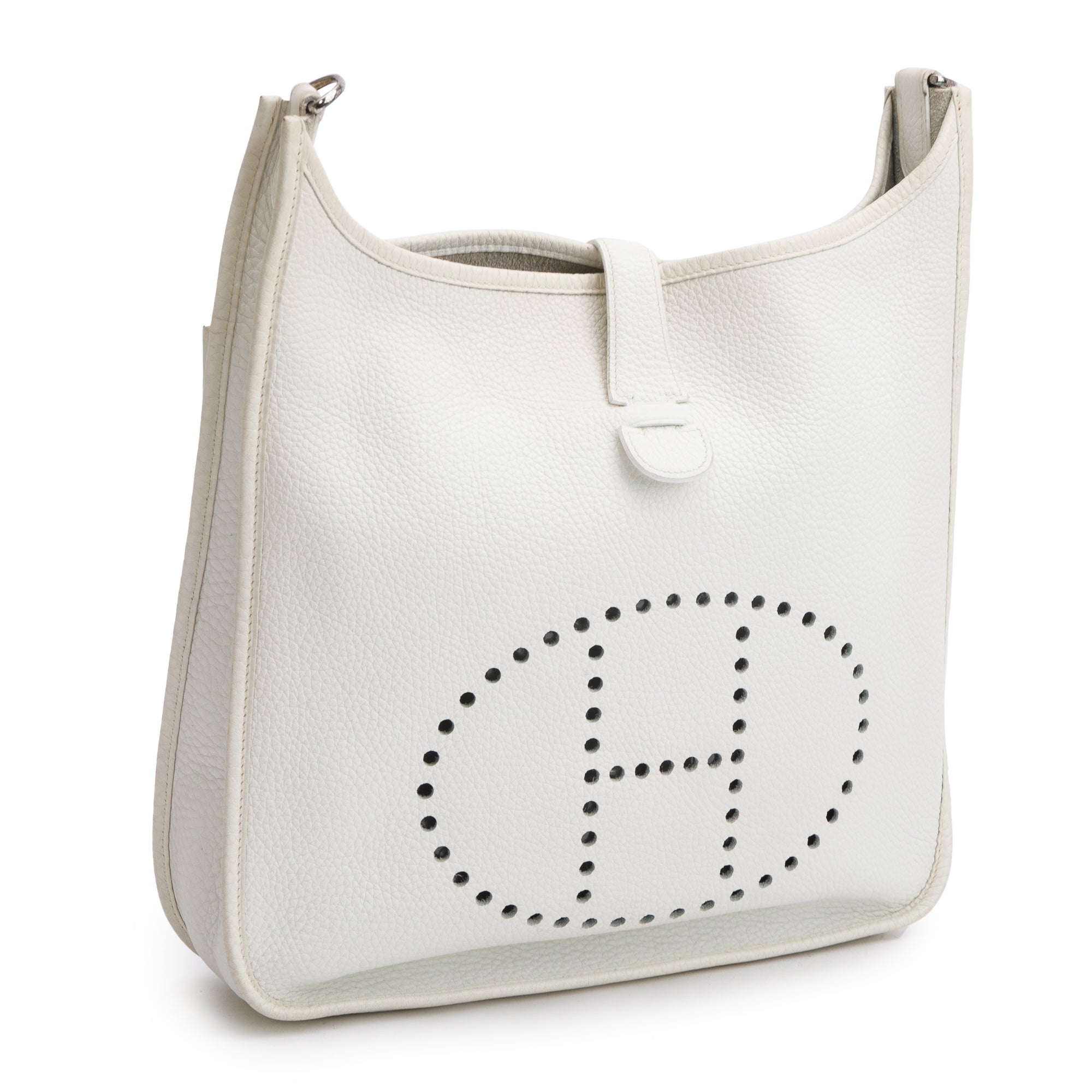Hermes Blanc Clemence Evelyne I 29 Bag
