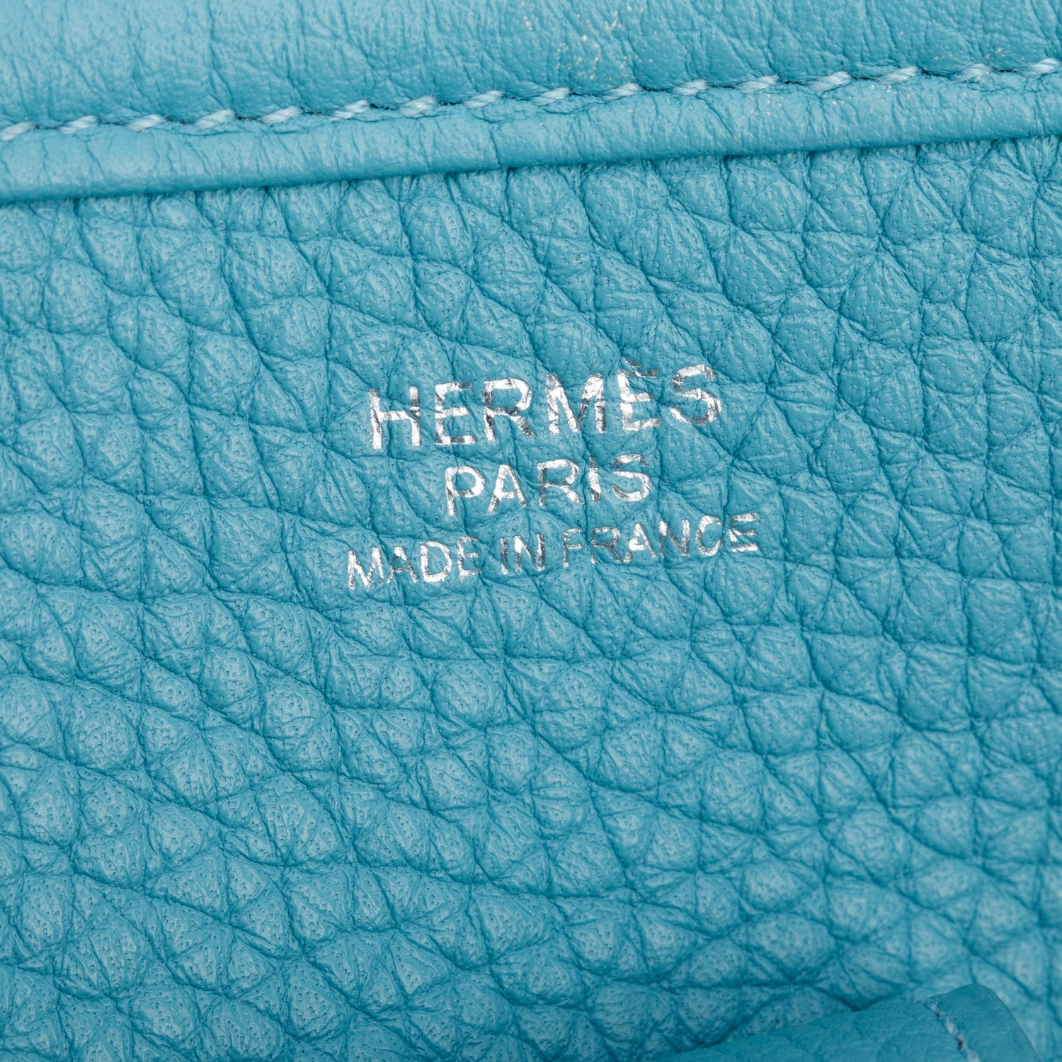 Hermes Bleu Atoil Taurillon Clemence Evelyne III 29 Bag w/ Box & Receipt