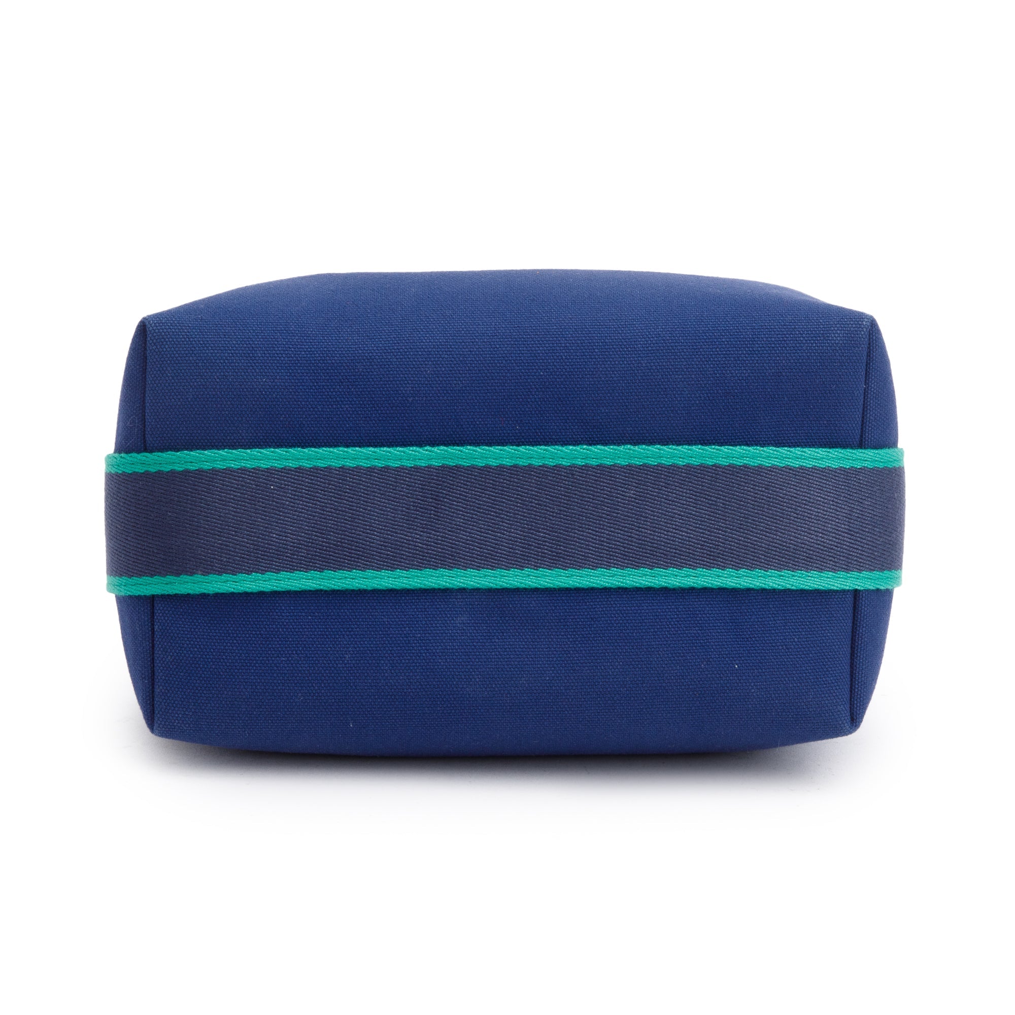 Hermes Bleu De Malte Toile H Canvas Small Bride-A-Brac Case