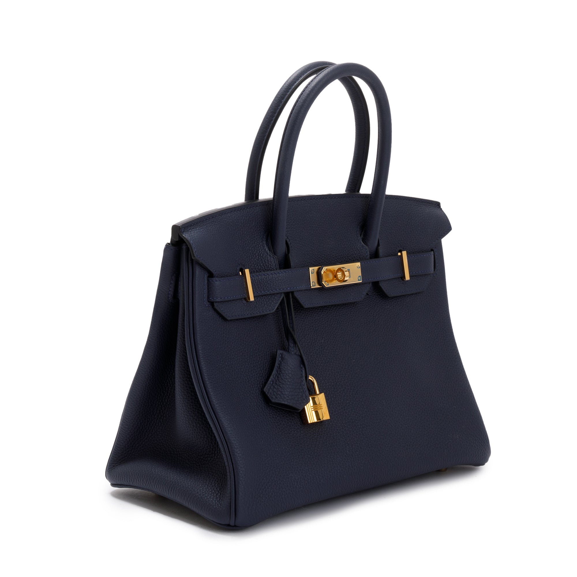 Hermes Bleu Encre Togo Birkin 30 w/ Box