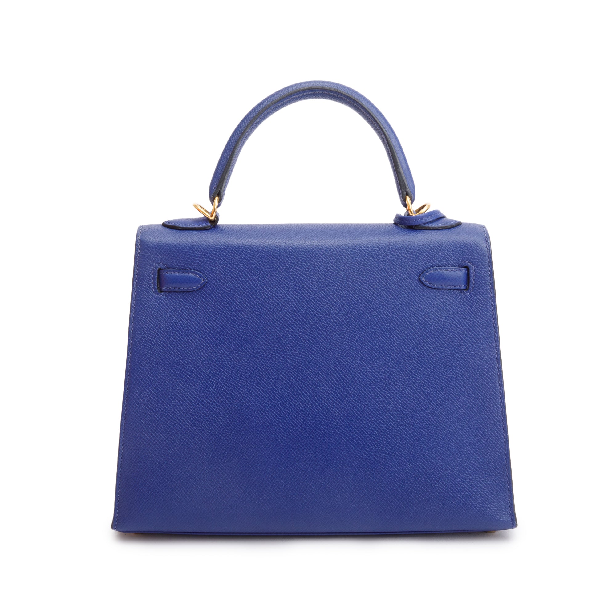 Hermes Bleu Encre Togo Leather Kelly II 25 w/ Strap & Box