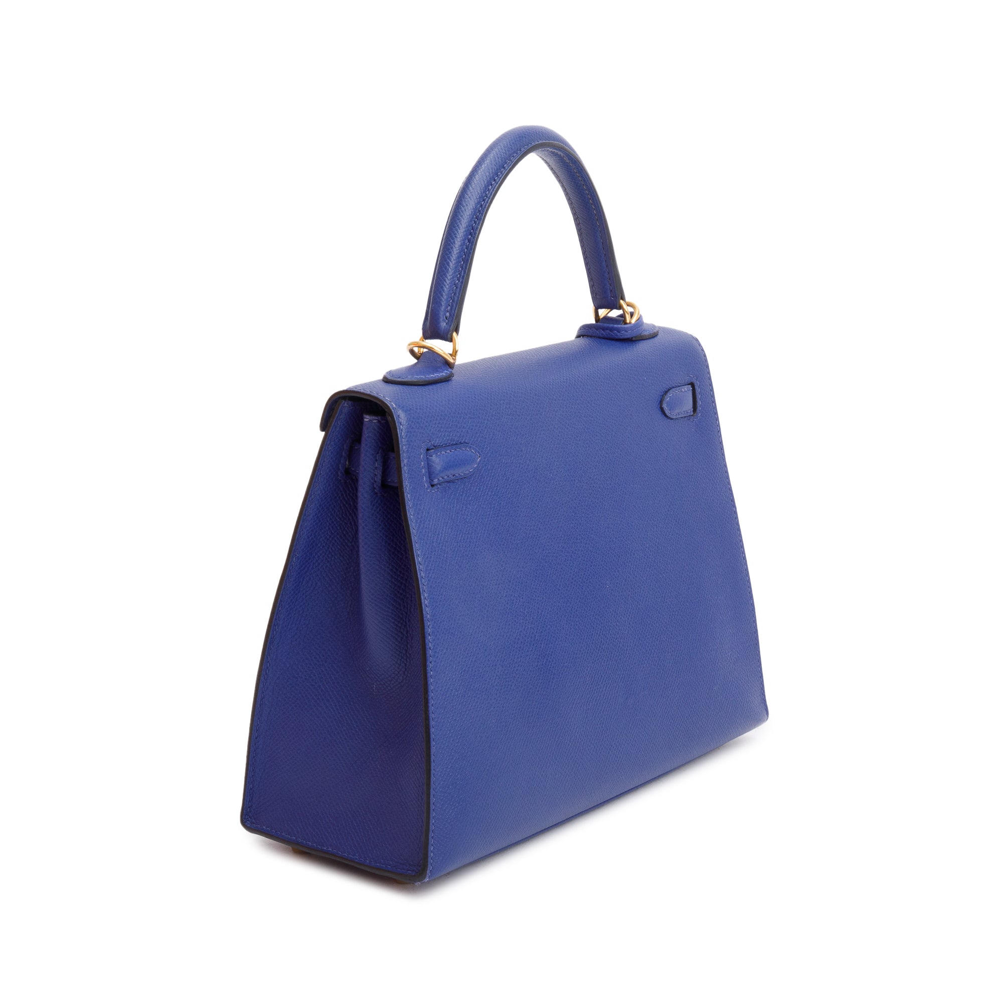 Hermes Bleu Encre Togo Leather Kelly II 25 w/ Strap & Box