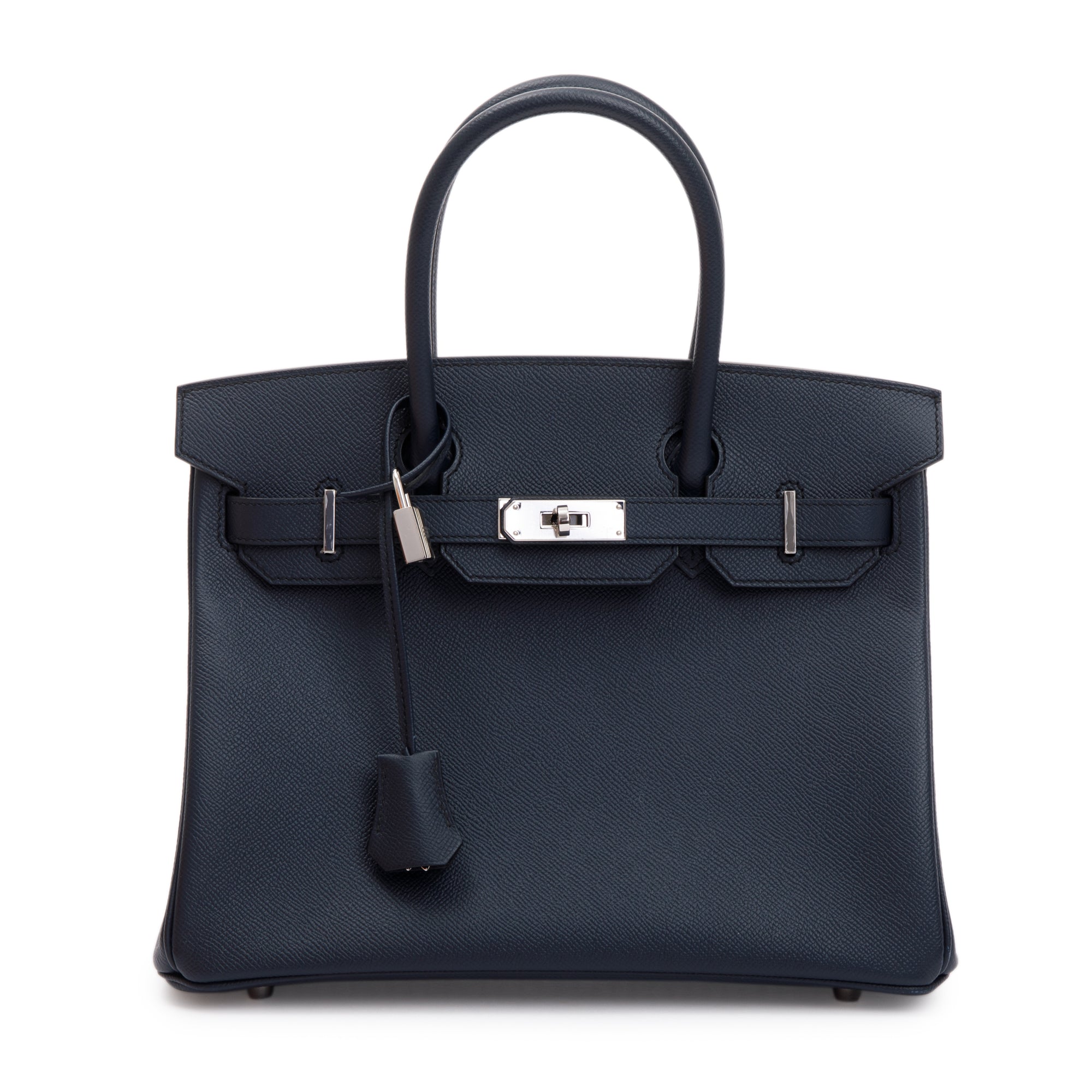 Hermes Bleu Indigo Veau Epsom Birkin 30 w/ Box