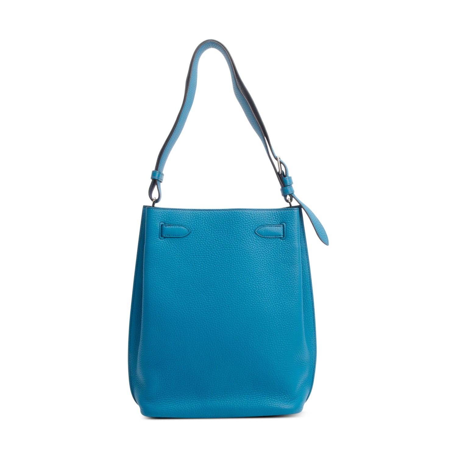 Hermes Bleu Izmir Togo Leather So Kelly 22 Bag