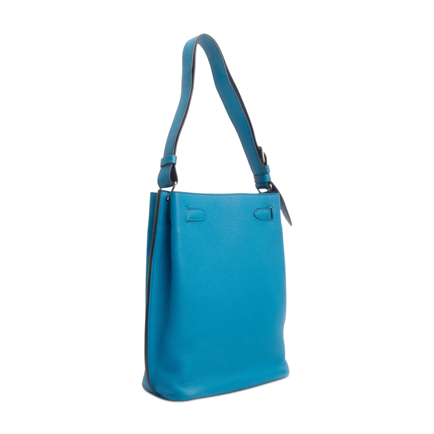 Hermes Bleu Izmir Togo Leather So Kelly 22 Bag