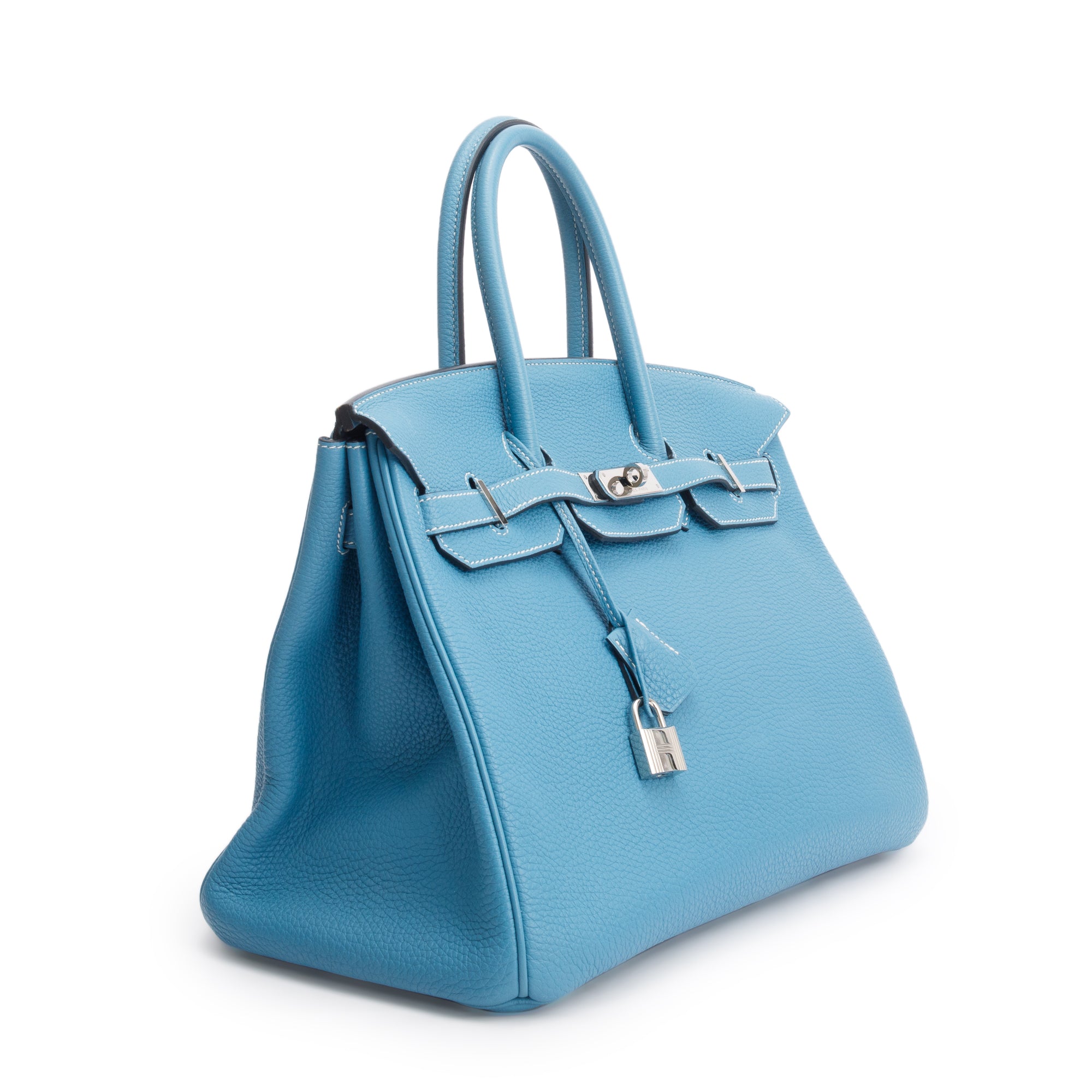 Hermes Bleu Jean Togo Birkin 35