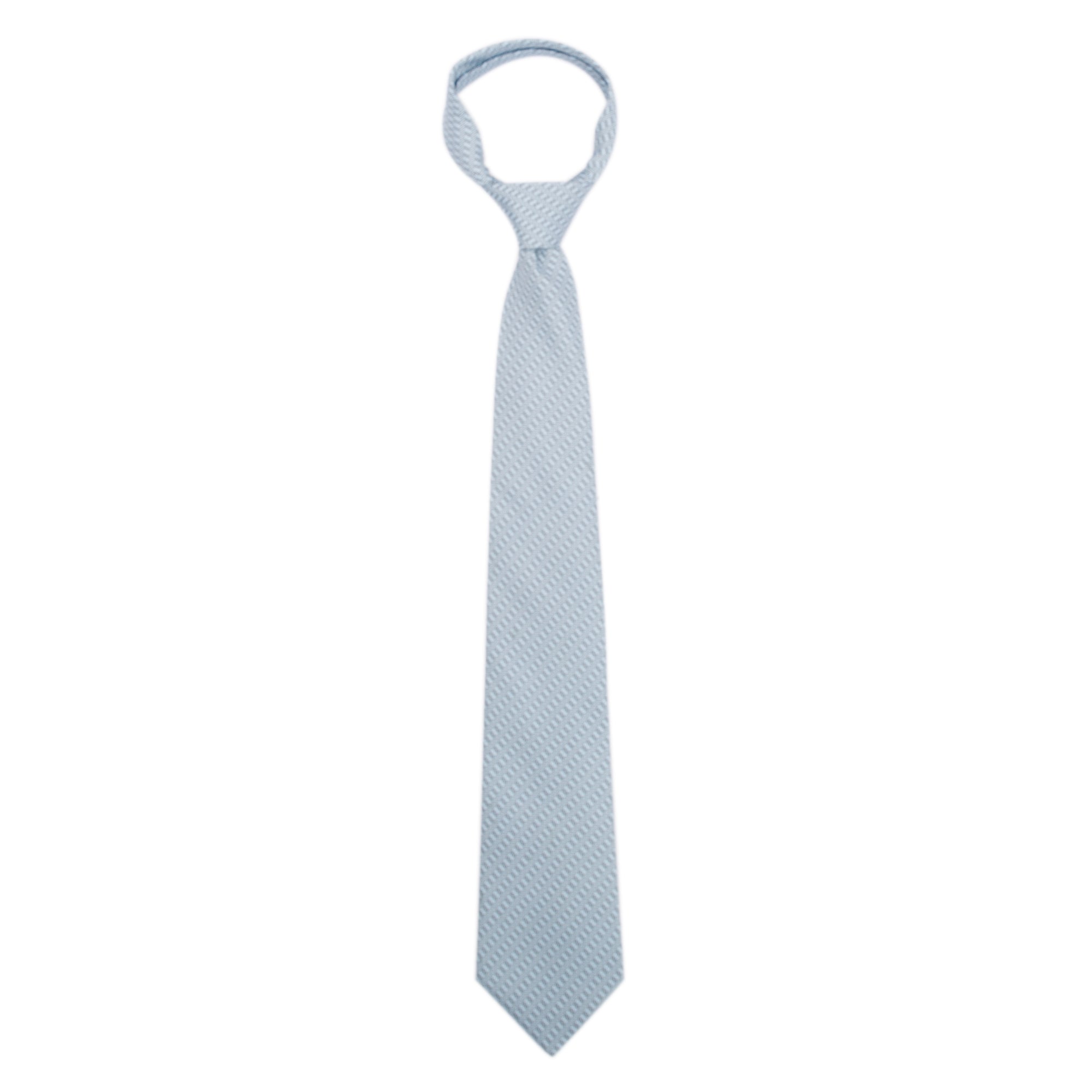 Hermes Blue 5531 UA Printed Silk Tie