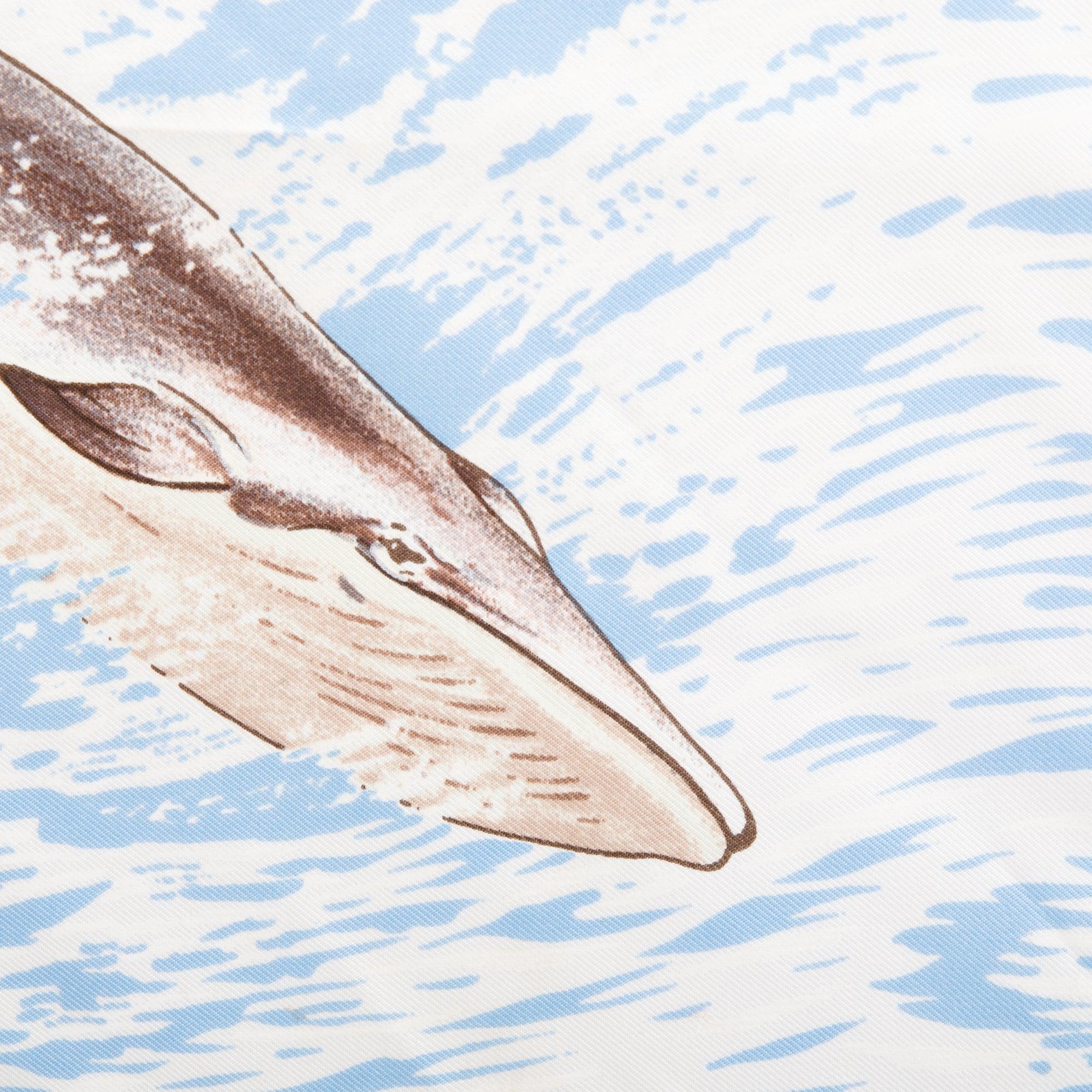 Hermes Blue & Multicolor 'La Vie Precieuse de la Mediterranee' Silk Scarf 90 w/ Box