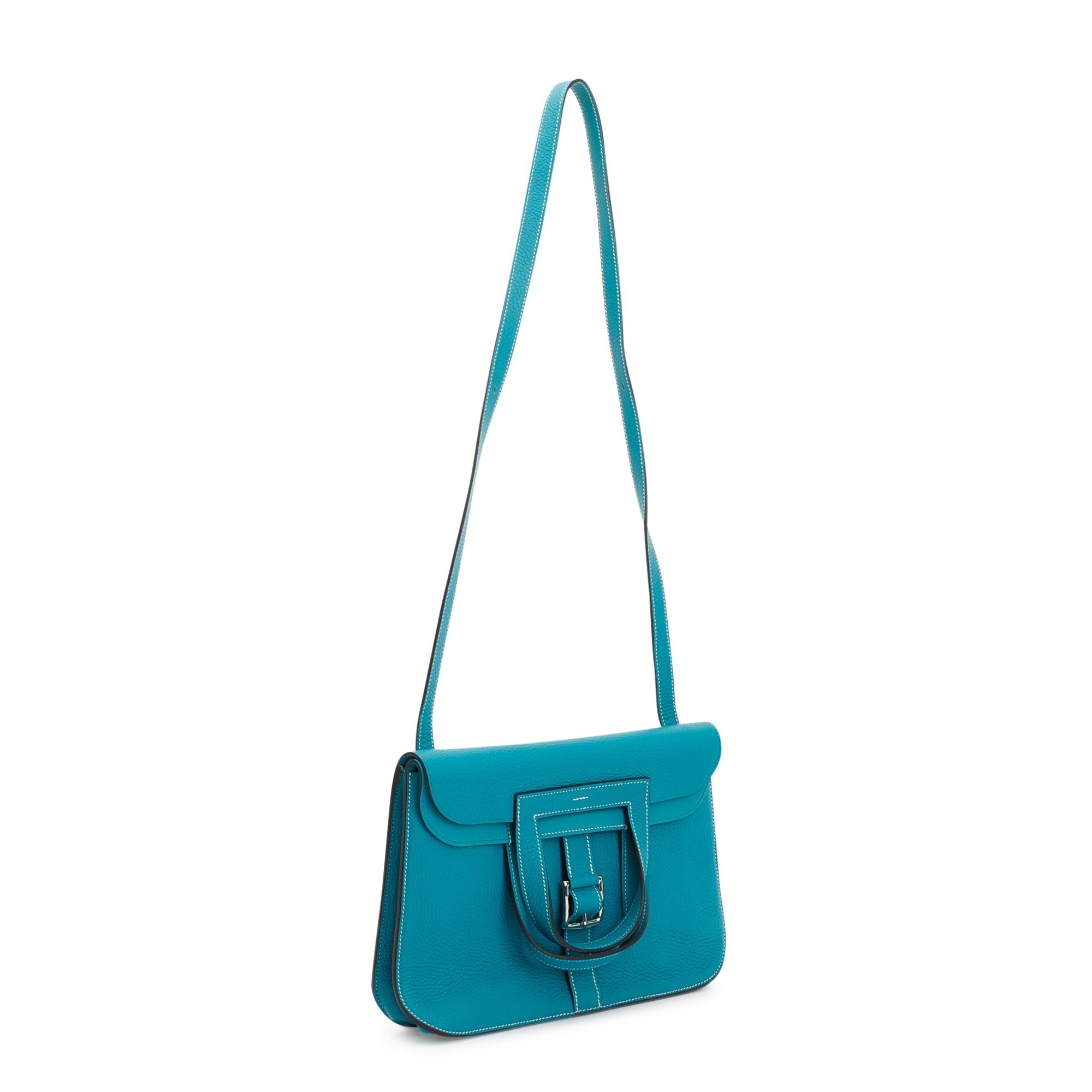 Hermes Blue Taurillon Clemence Halzan 31