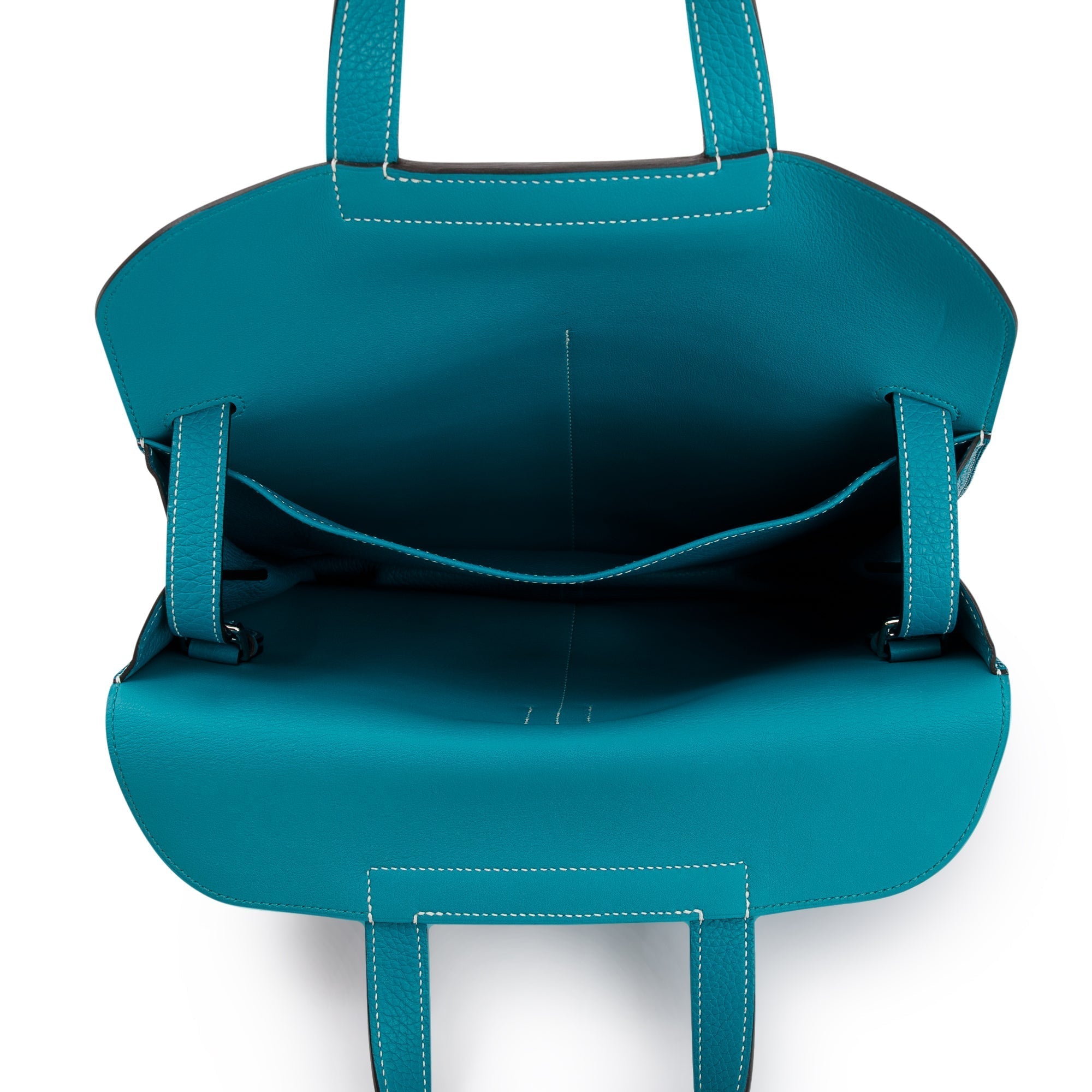 Hermes Blue Taurillon Clemence Halzan 31