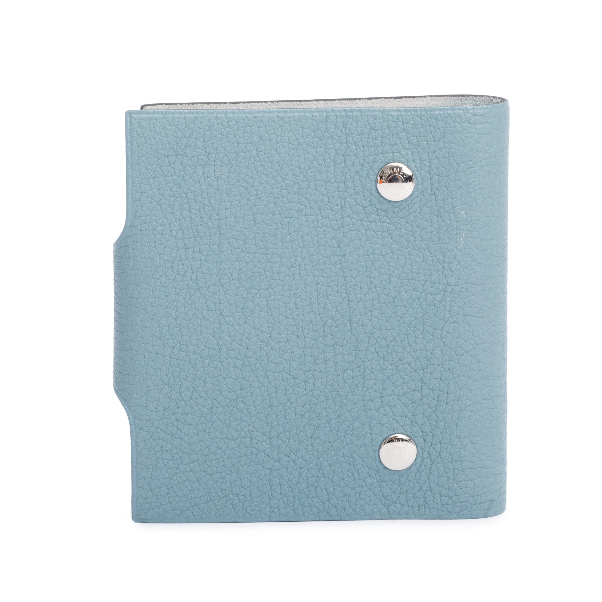 Hermes Blue Togo Ulysse Mini Notebook Cover with 4 Mini Notebook Refills
