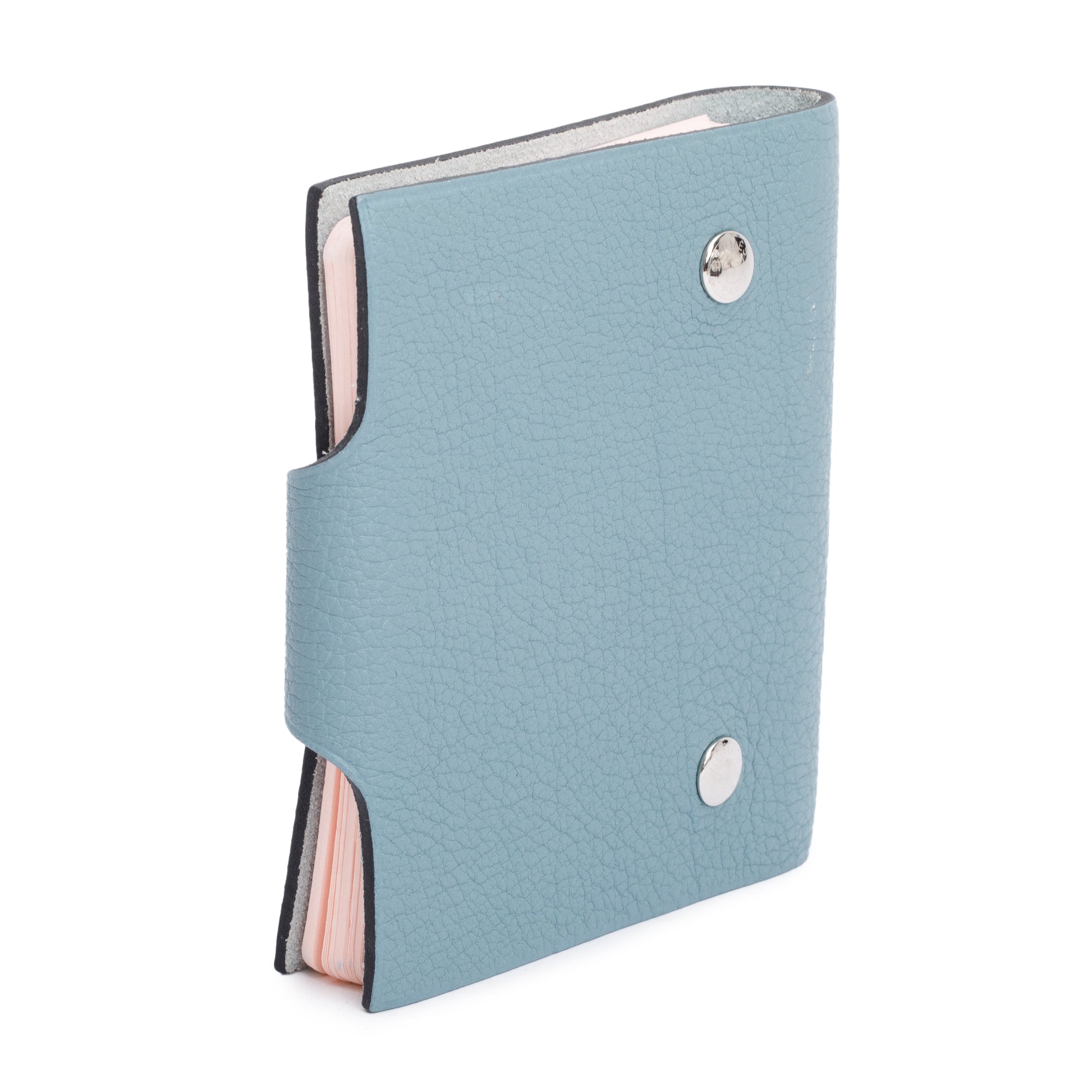 Hermes Blue Togo Ulysse Mini Notebook Cover with 4 Mini Notebook Refills