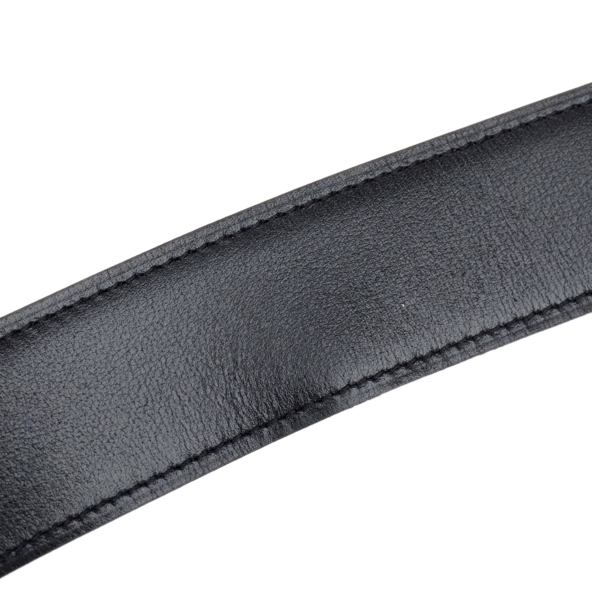 Hermes Blue/Black Leather Reversible 32 MM H Belt Kit w/ Box