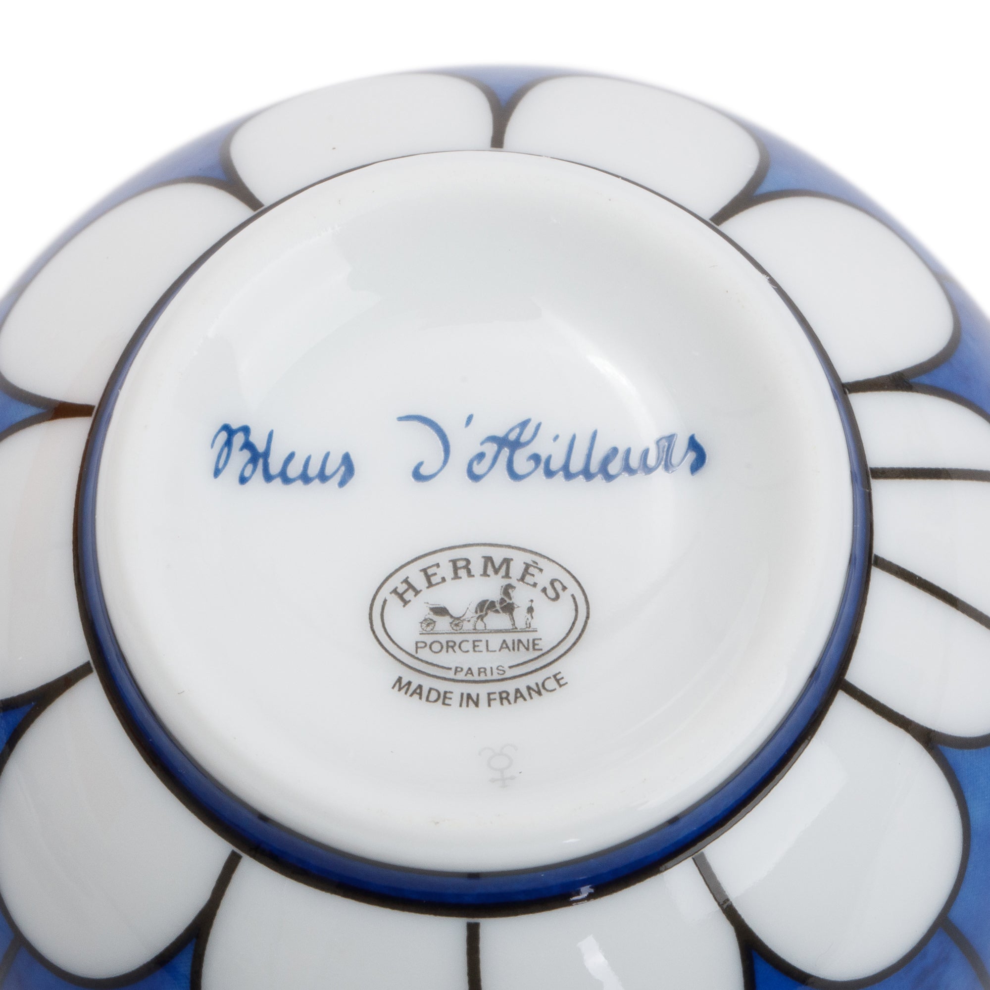 Hermes Blues D'Ailleurs Tea & Saucer, 2 Sets w/ Box