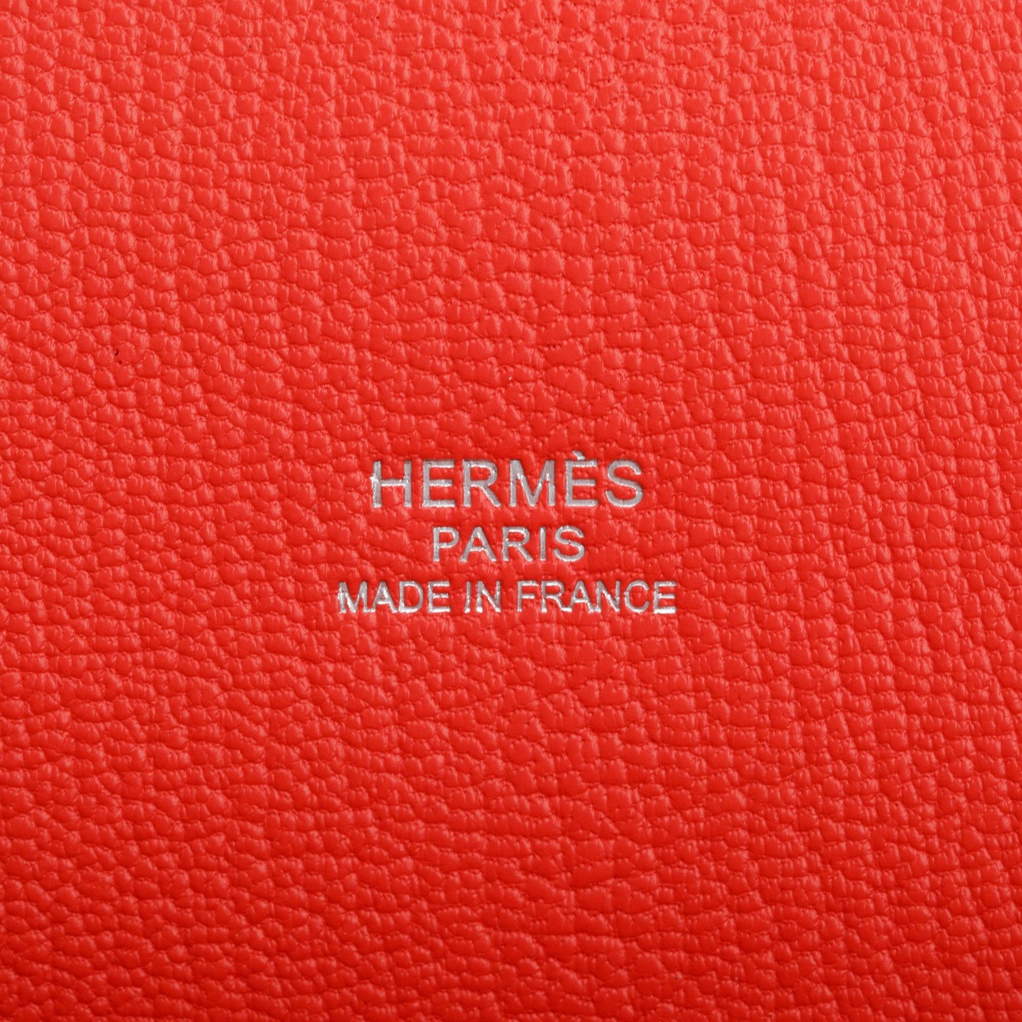 Hermes Bougainvillea Taurillon Clemence Leather Jypsiere 28