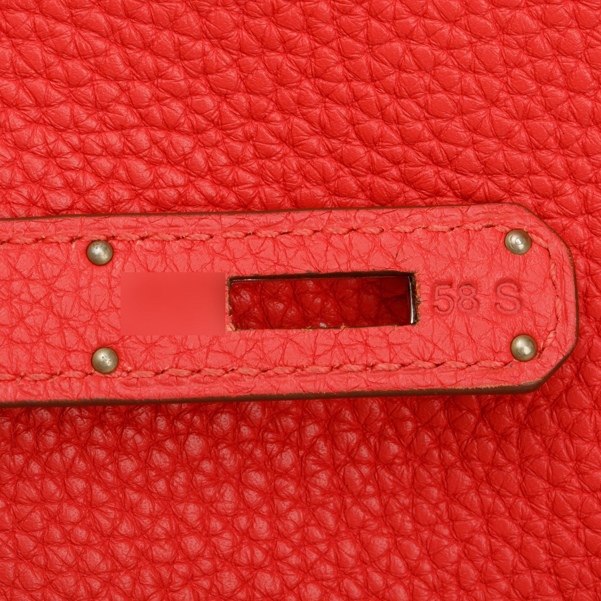 Hermes Bougainvillea Taurillon Clemence Leather Jypsiere 28