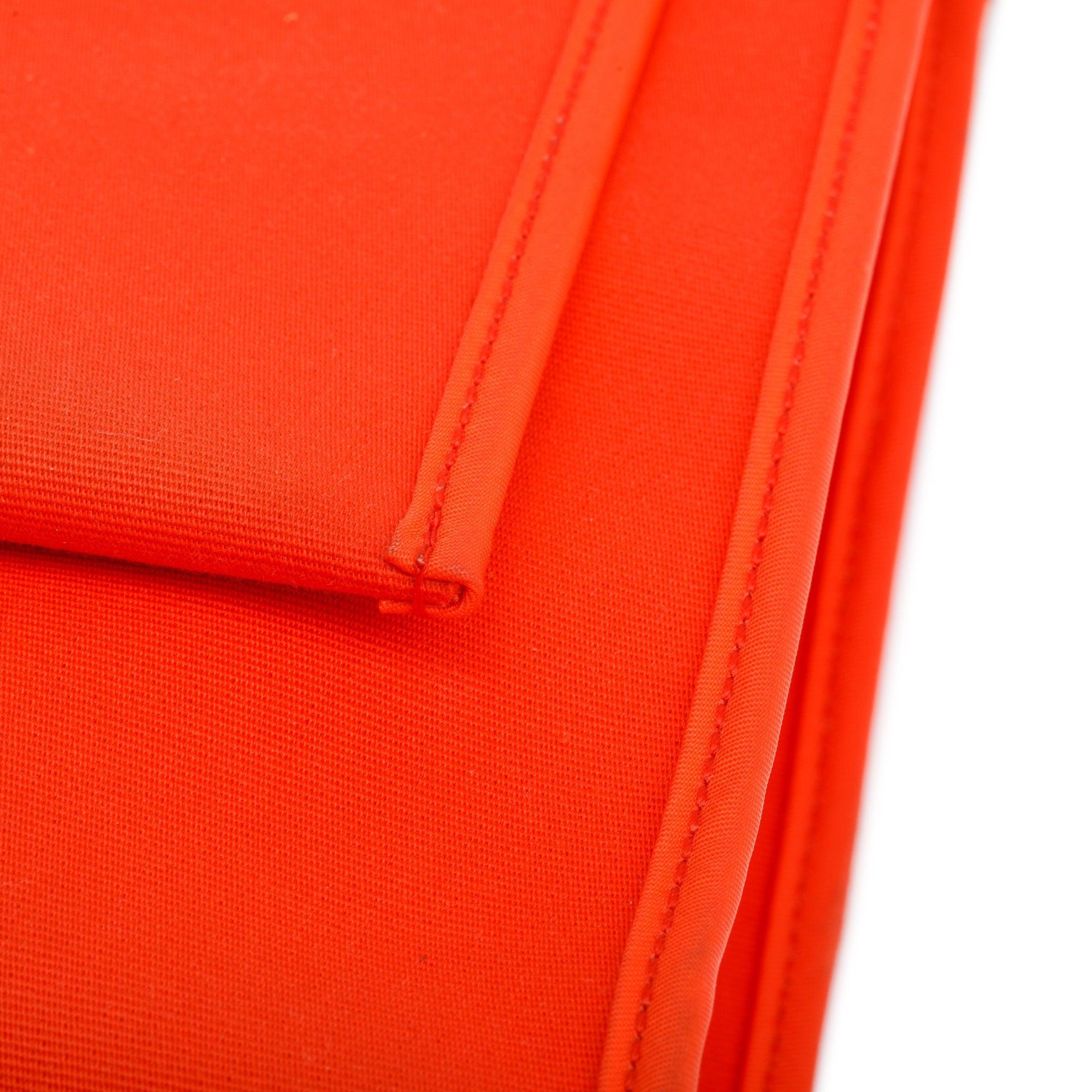 Hermes Capucine Fauve Toile Militaire Vache Hunter Herbag Zip 31 w/ Pouch